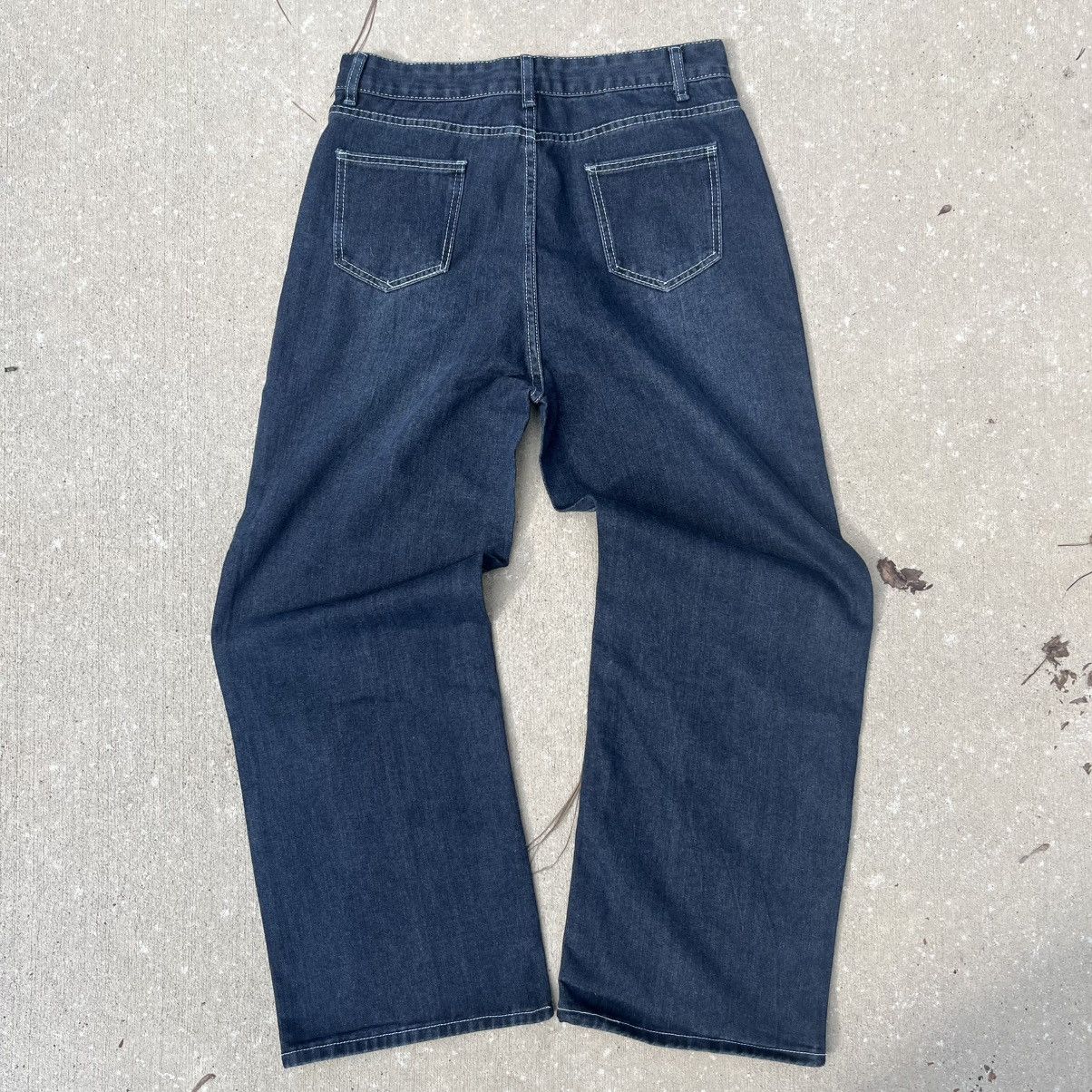Other Navy blue wide leg jeans Size US 31 - 2 Thumbnail