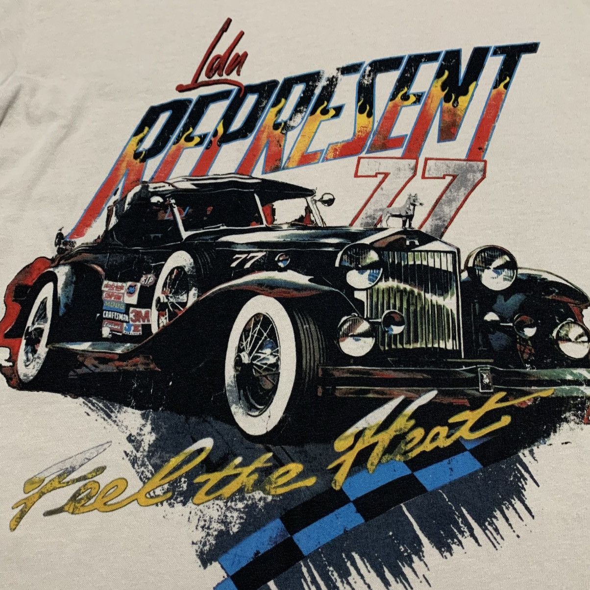 Represent Clo. Represent XS Feel The Heat Vintage White Tee Size US XS / EU 42 / 0 - 3 Thumbnail