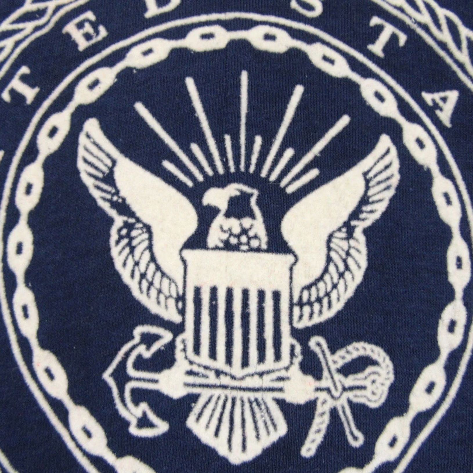 Vintage VINTAGE United States Navy T-Shirt XS Men Blue 80s 90s Paper Thin Artex Crew Neck Short Sleeve Deadstock Unisex Flock Print Size US XS / EU 42 / 0 - 6 Thumbnail