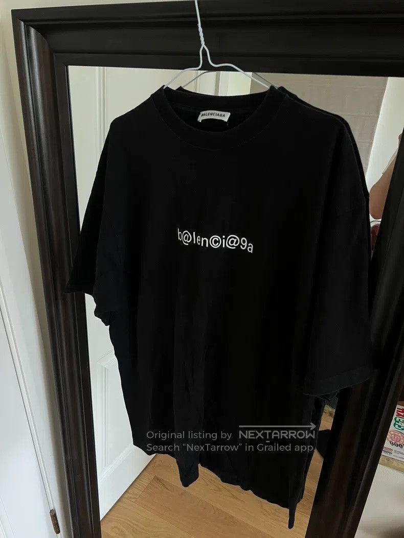 Balenciaga Balenciaga Logo Short Sleeve T-Shirt L Size Size US L / EU 52-54 / 3 - 1 Thumbnail