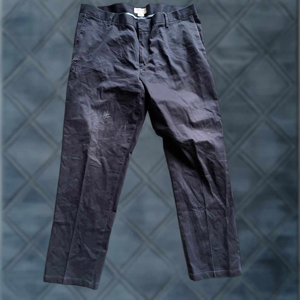 Dockers DOCKERS Athletic Fit Flat Front Navy Blue Dress Pants Men's 38x32 Size US 38 / EU 54 - 1 Thumbnail