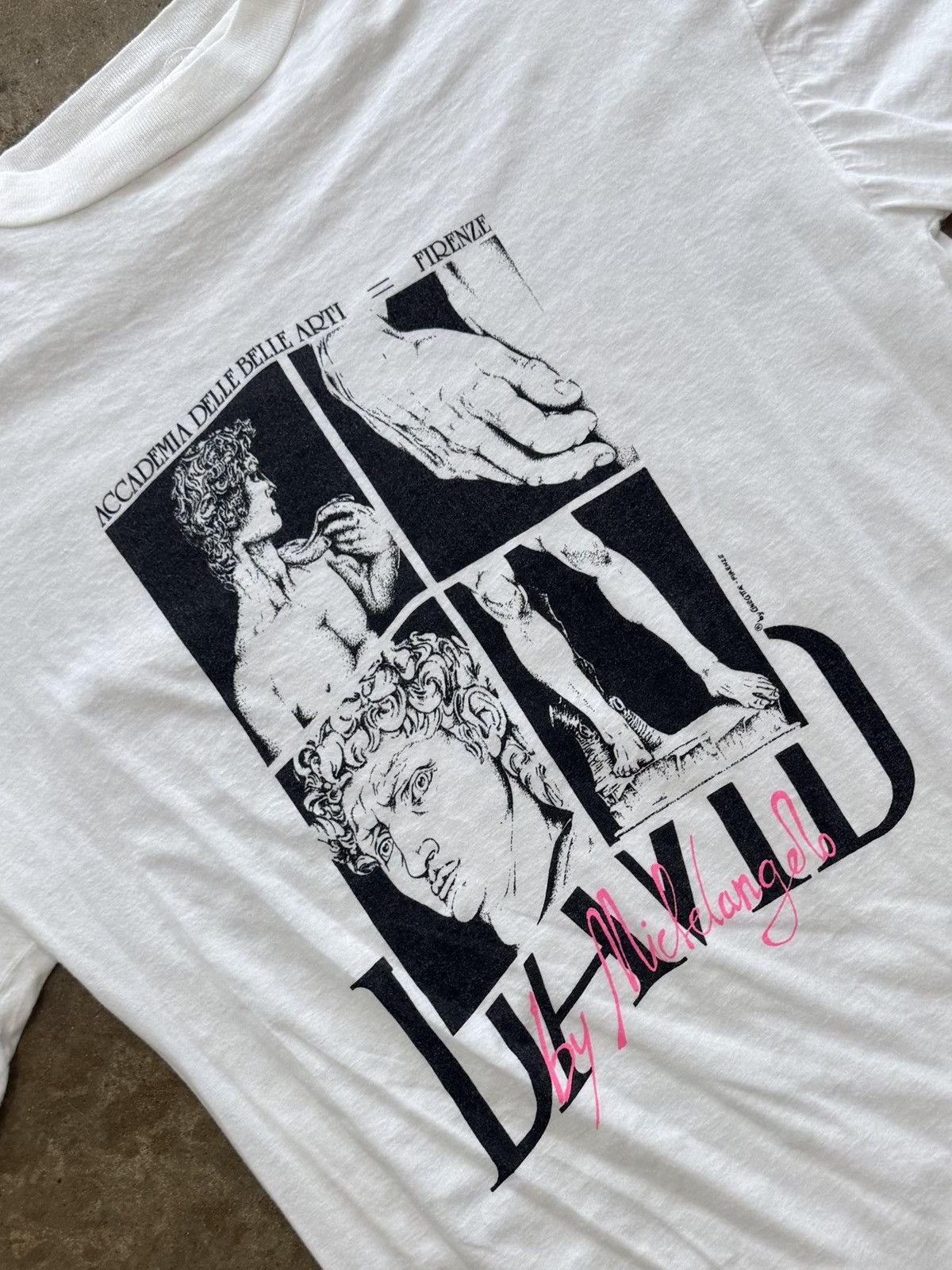 Vintage Vintage Michelangelo Academia David Art Tee Single Stitch XL Size US XL / EU 56 / 4 - 1 Thumbnail