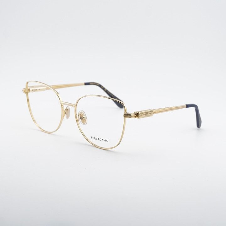 Salvatore Ferragamo Salvatore Ferragamo SF2240 751 Eyeglasses Gold 56mm Cat Eye Size ONE SIZE - 9 Thumbnail