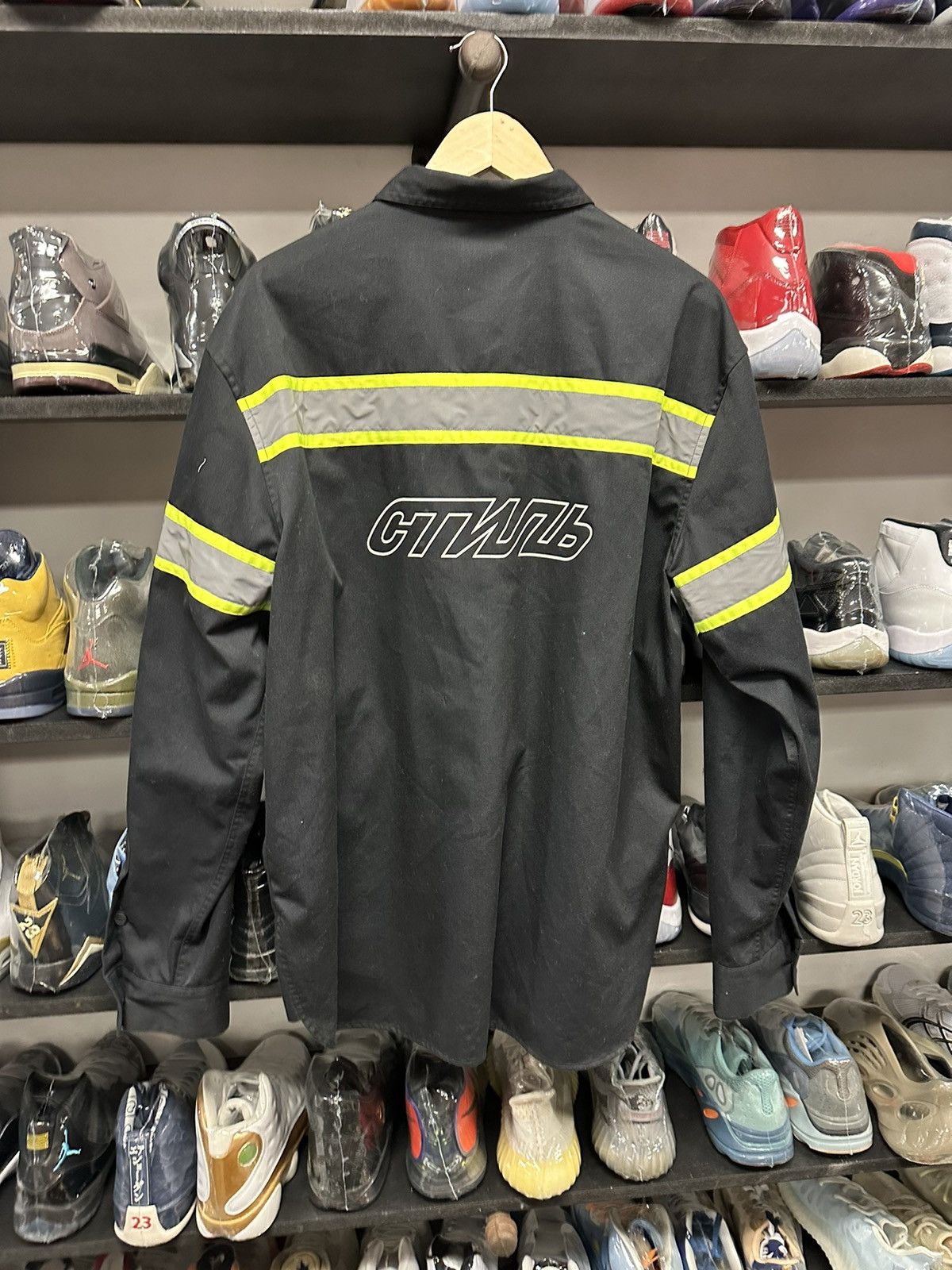 Heron Preston Heron preston xl button up reflective pre owned Size US XL / EU 56 / 4 - 2 Thumbnail