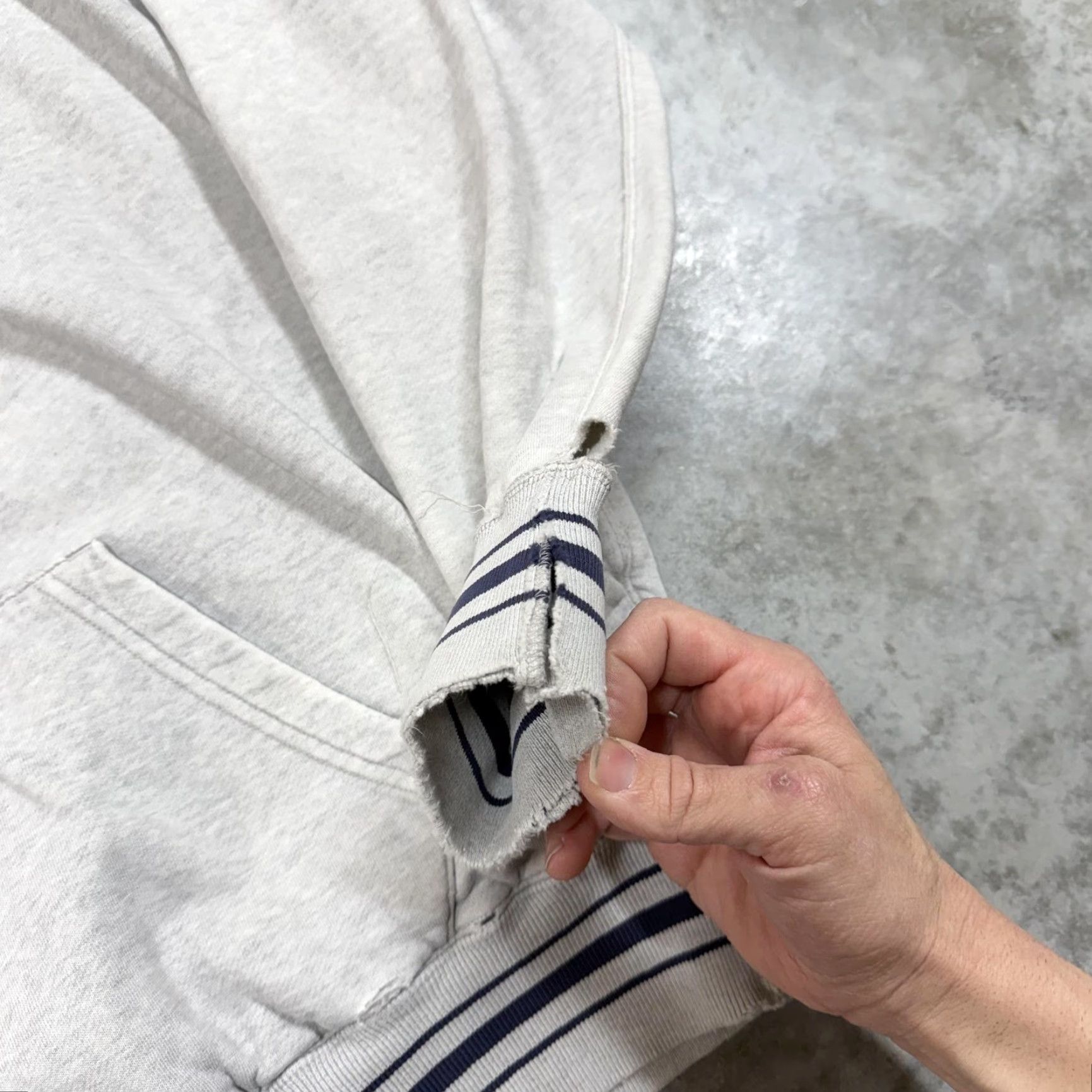 Polo Ralph Lauren Vintage Polo Ralph Lauren Hoodie Sweatshirt Mens Large Gray 1/4 Zip RPL 91-L 90s Size US L / EU 52-54 / 3 - 5 Thumbnail