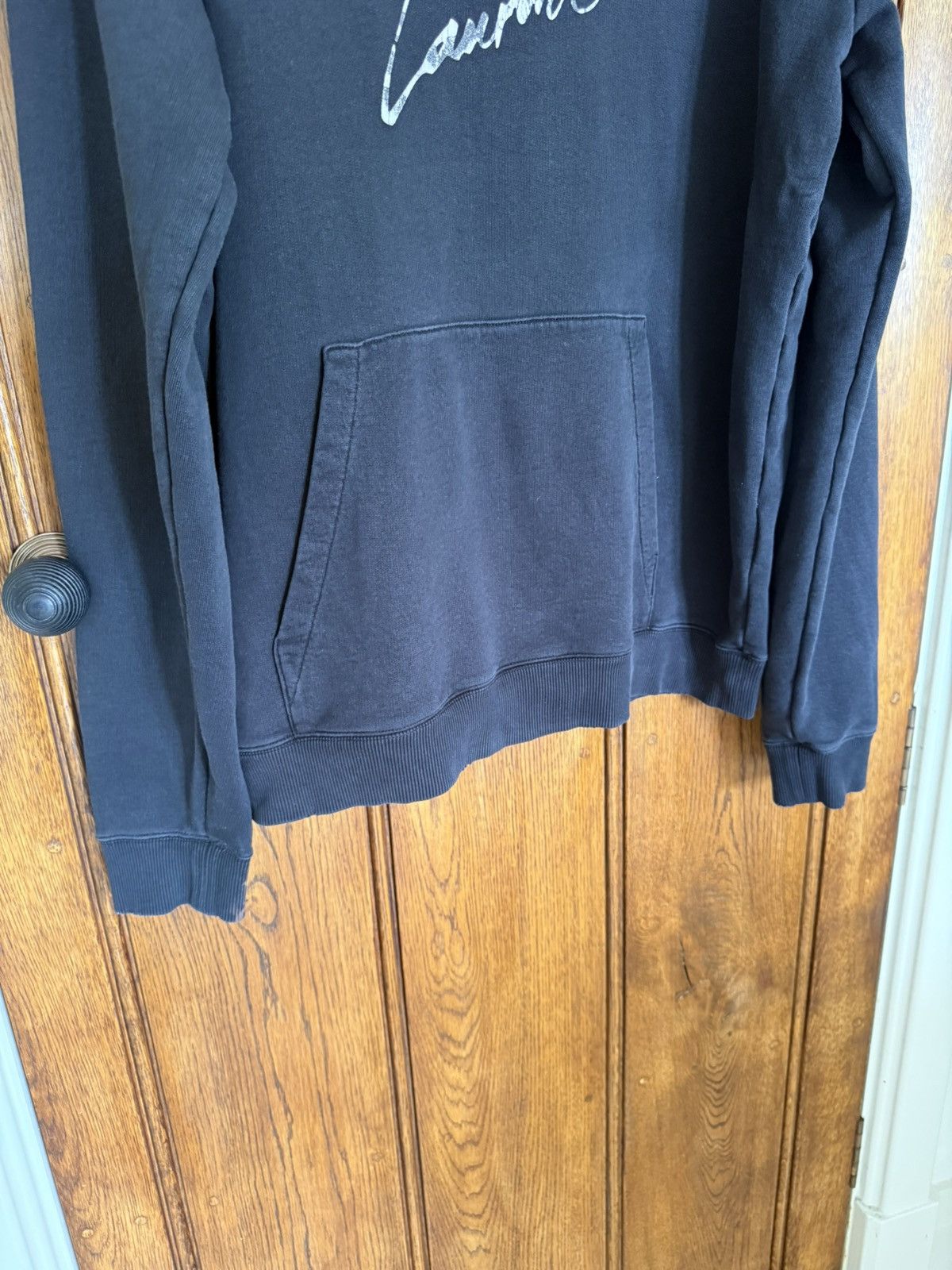 Saint Laurent Paris FW18 Saint Laurent camo logo script black hoodie XXL archive Size US XXL / EU 58 / 5 - 15 Thumbnail