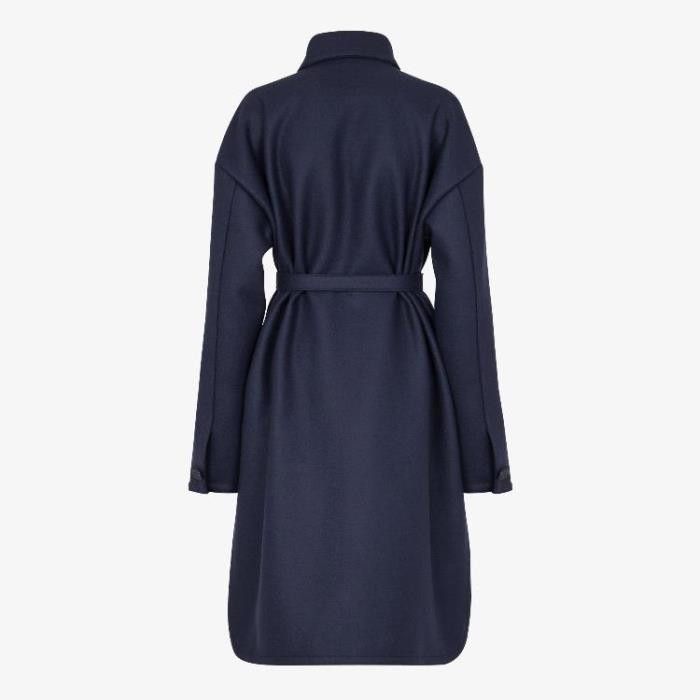Fendi o1w1db10325 FF8853 Coat in Navy Blue Size M / US 6-8 / IT 42-44 - 2 Thumbnail