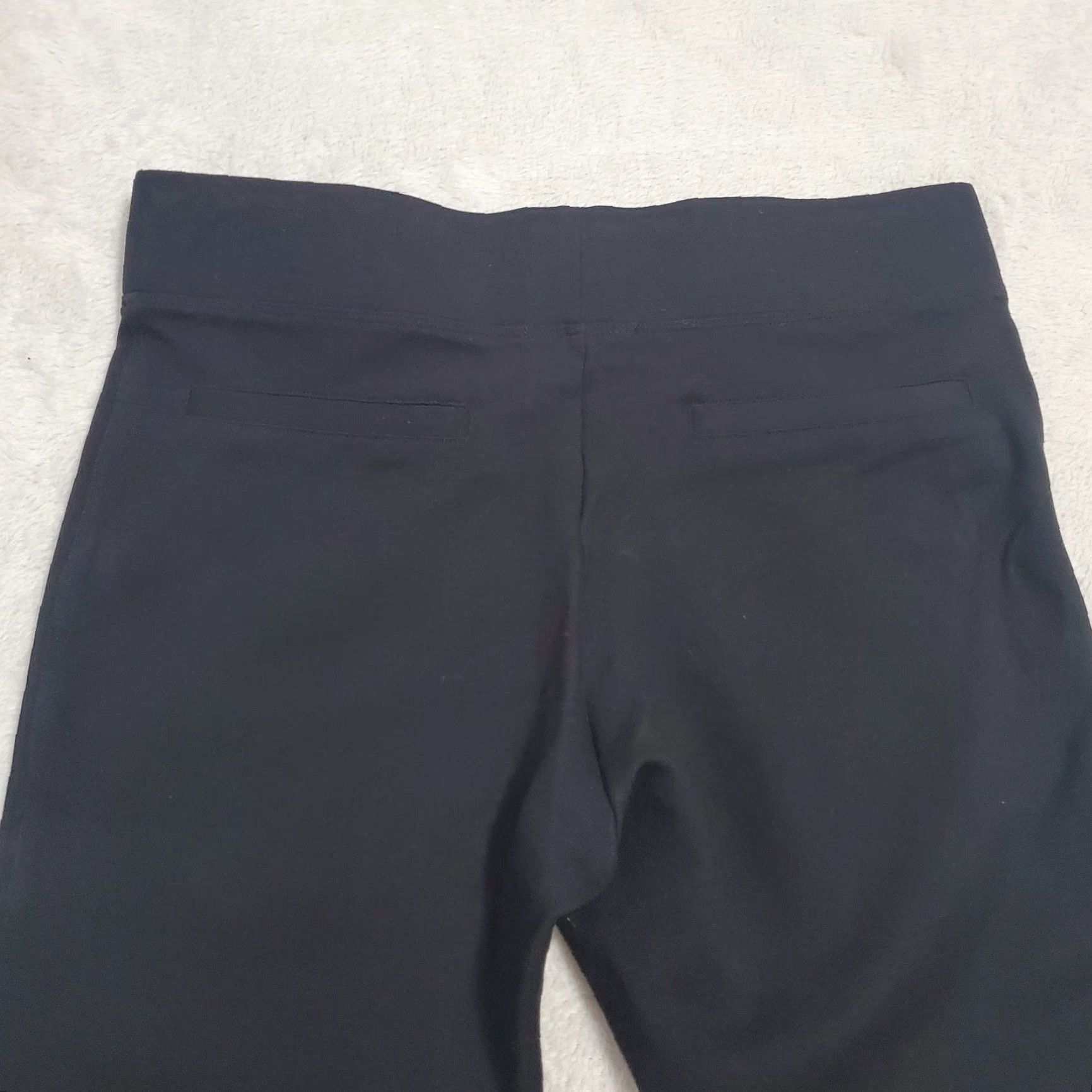 Quince Quince Pants Womens XS Black Ultra Stretch Ponte Kick Flare Pull On Crop Size 26" / US 2 / IT 38 - 6 Thumbnail