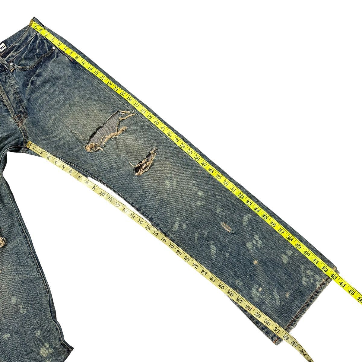 Christian Audigier Vintage Christian Audigier Denim Thrashed Jeans Size US 32 / EU 48 - 19 Thumbnail