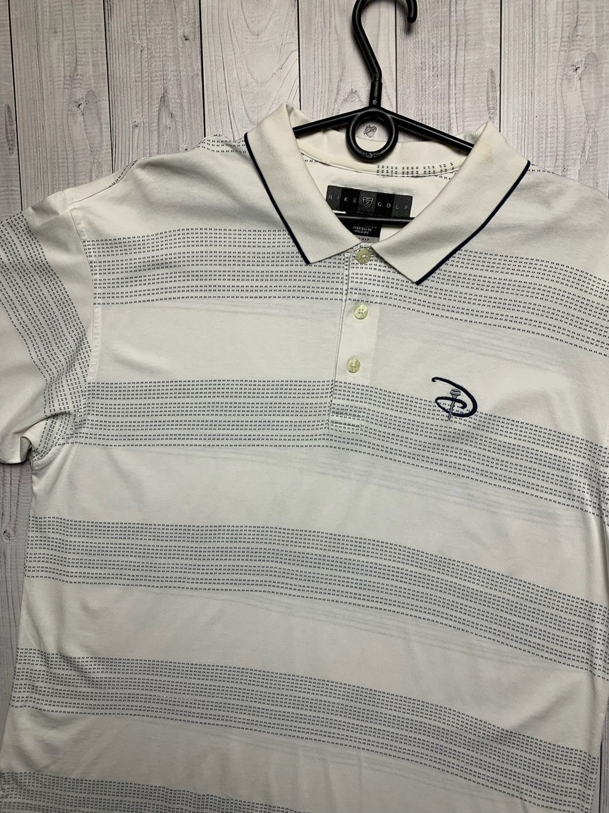 Nike × Vintage Vintage Nike polo golf x Disney rare size M striped Size US M / EU 48-50 / 2 - 2 Thumbnail