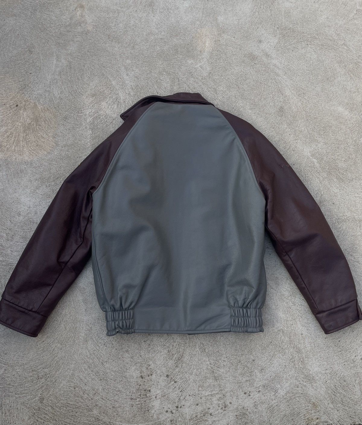 Danier Vintage 90s maroon varsity leather jacket Size US M / EU 48-50 / 2 - 3 Thumbnail