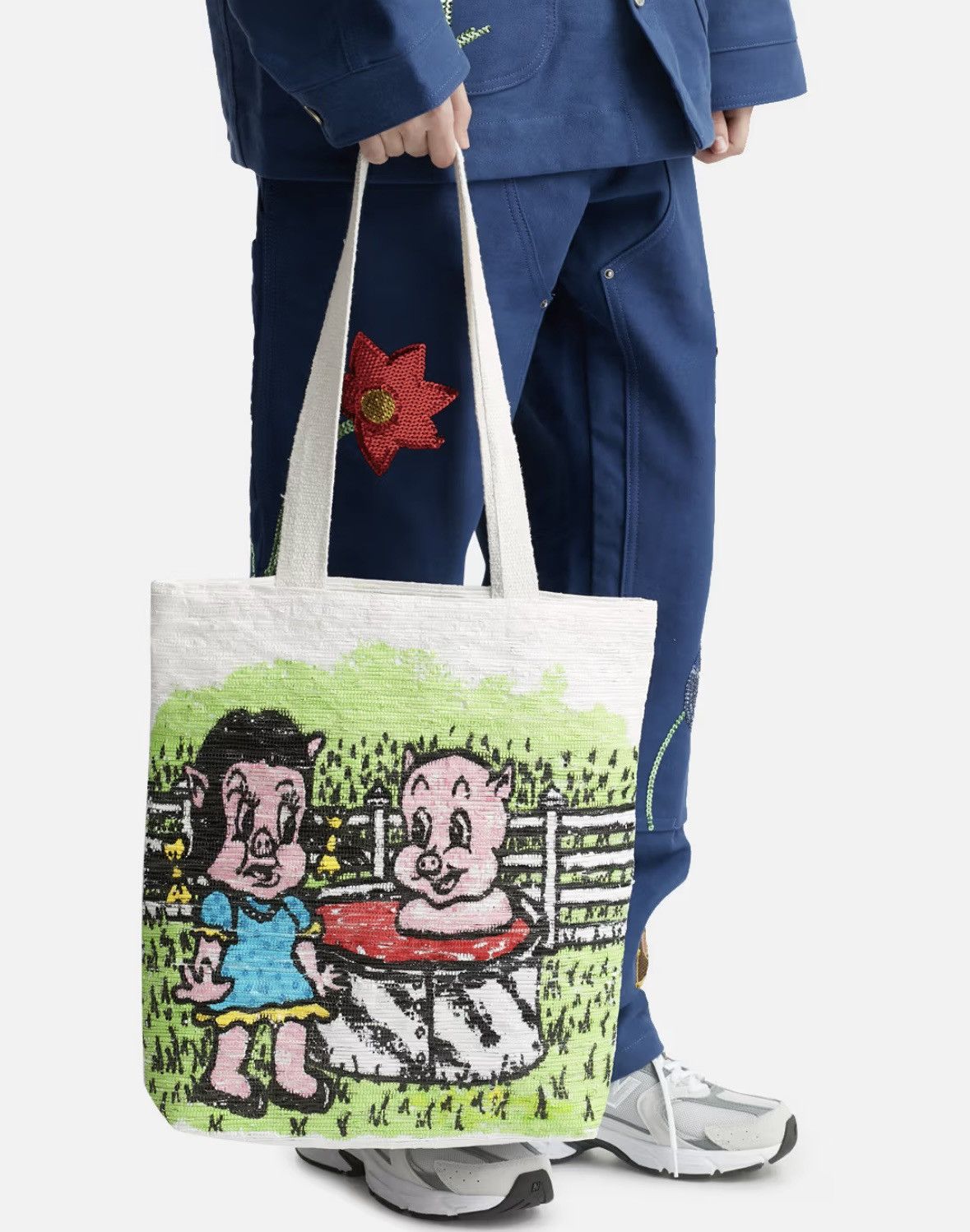 Sky High Farm Workwear Sky High Farm Workwear X Ally Bo Pig Tote NWT Size ONE SIZE - 6 Thumbnail
