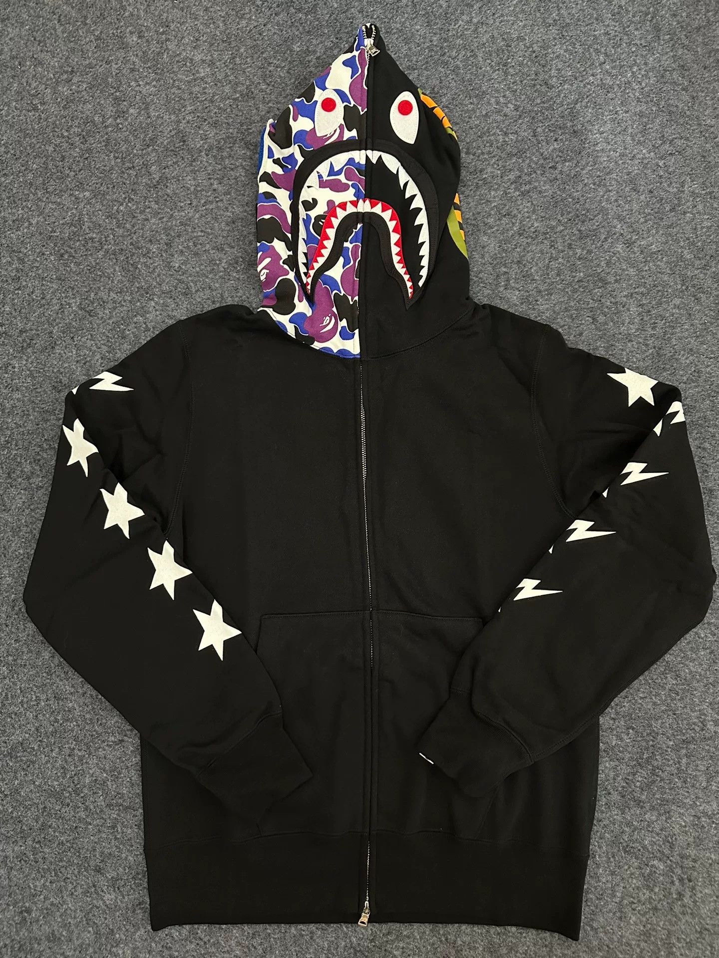 Bape Bape Ta Multi Shark Sweatshirt Size US L / EU 52-54 / 3 - 1 Thumbnail