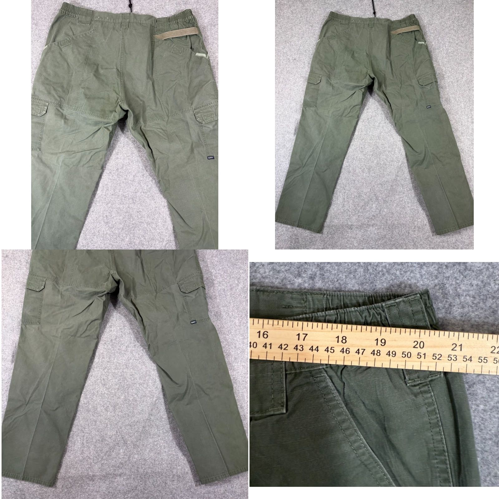 Vintage 5.11 Tactical Series Cargo Pants Mens 44/36 Olive Green Utility Pocket Workwear Size US 44 / EU 60 - 8 Thumbnail