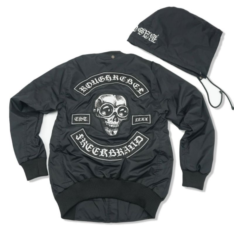 image of Bomber Jacket New Jacket Bomber Showdown - Roughrebel in Black, Men's (Size Medium)