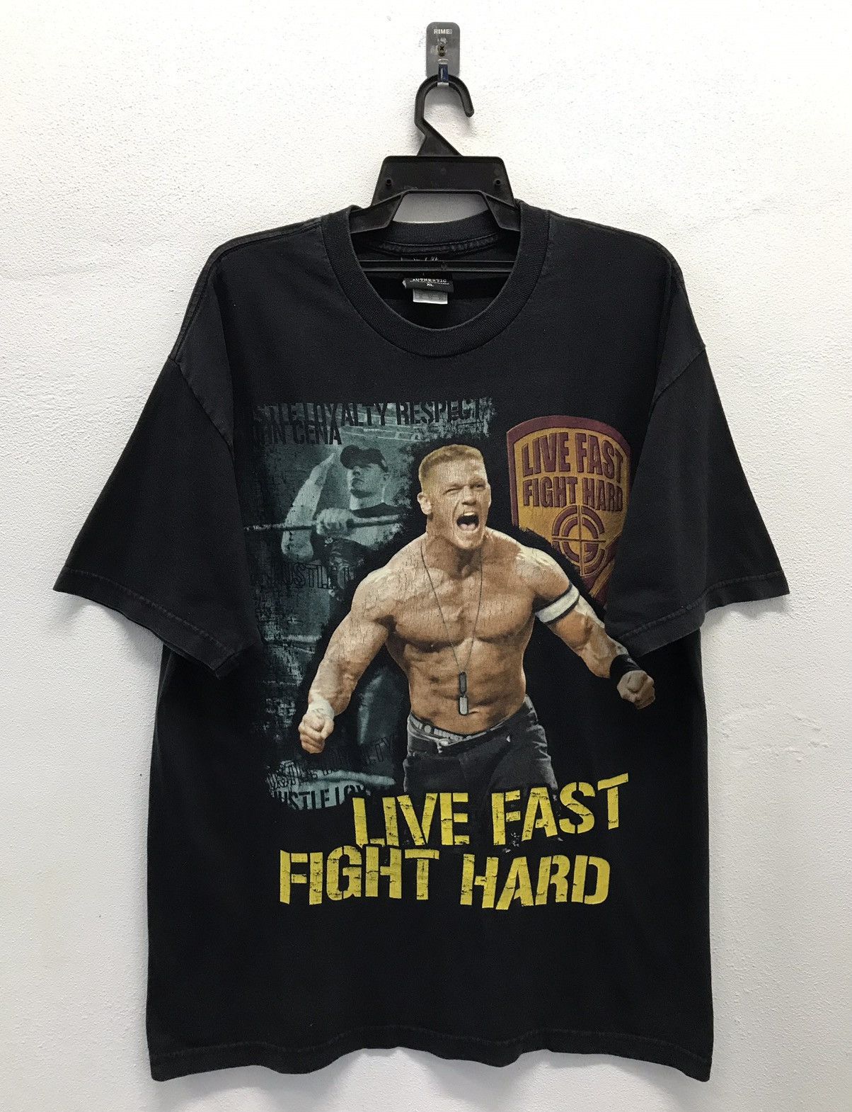 Vintage × WWE × WWF Vintage WWE John Cena Live Fast Fight Hard Shirt Size US XL / EU 56 / 4 - 1 Thumbnail