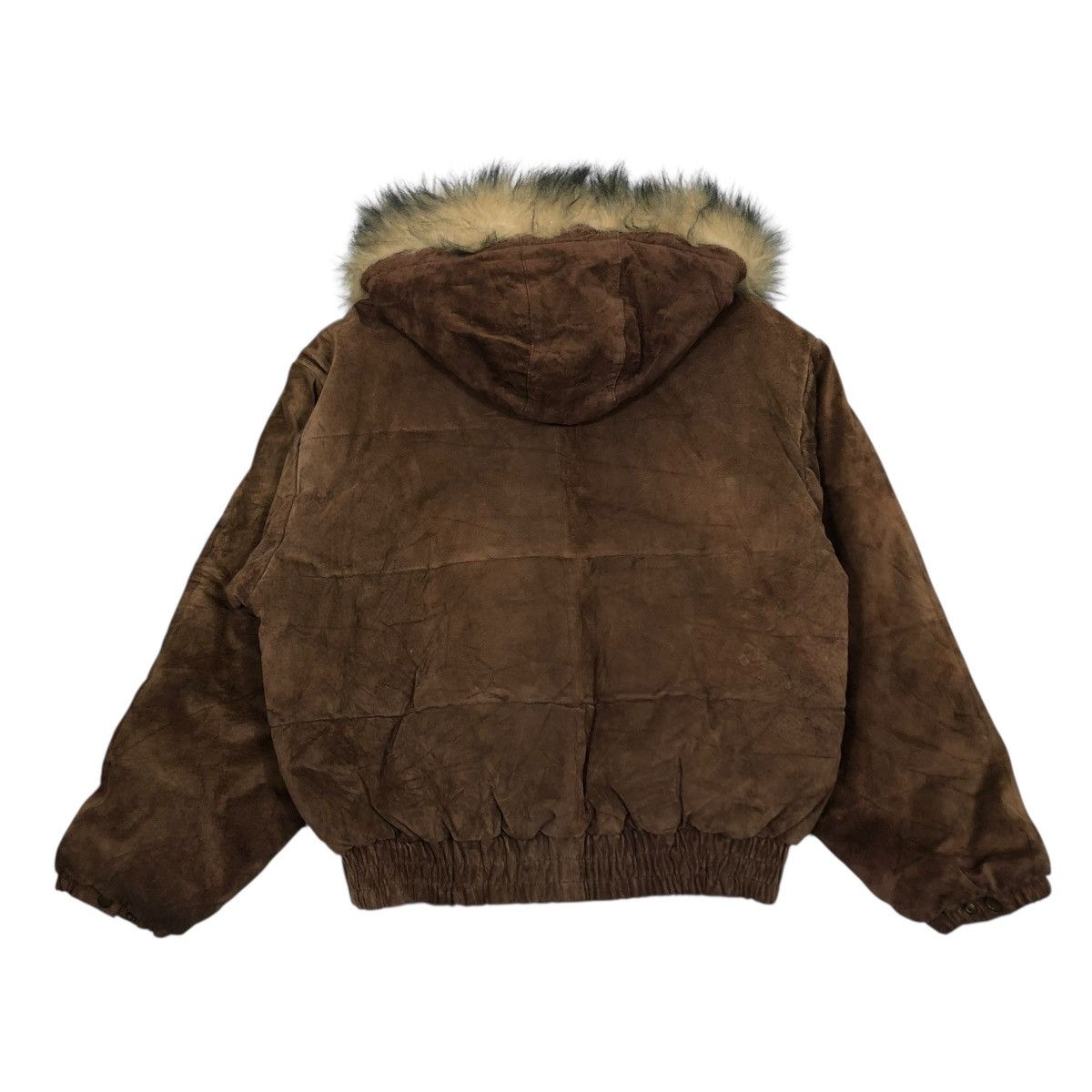 Japanese Brand 🔥VTG LEATHER BIKER JACKET GEMBONY FUR HOODIE ISSEY MIYAKE Size US M / EU 48-50 / 2 - 2 Thumbnail