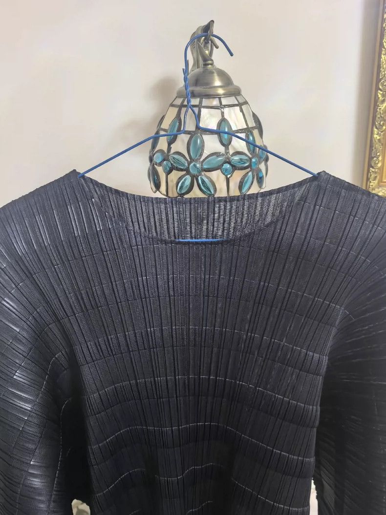 Issey Miyake Issey Miyake A Tibetan blue bamboo joint top Size L / US 10 / IT 46 - 2 Thumbnail