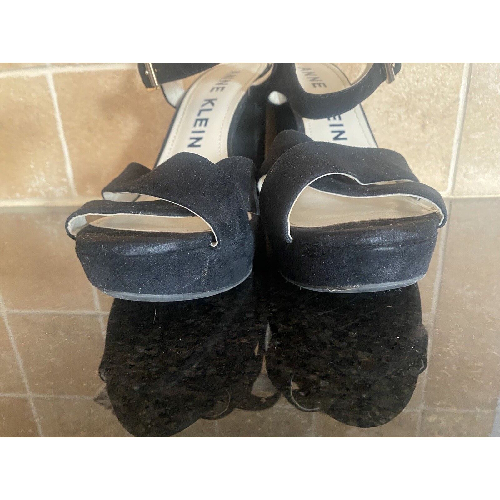 Anne Klein Anne Klein Block Heel Blk 7.5 Sandals 323703118 Size US 7.5 / IT 37.5 - 7 Thumbnail
