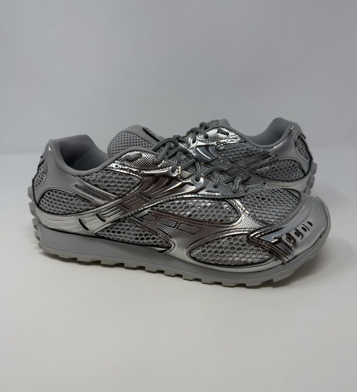 Bottega Veneta Bottega Veneta Orbit Sneaker Silver Size US 9 / EU 42 - 1 Thumbnail