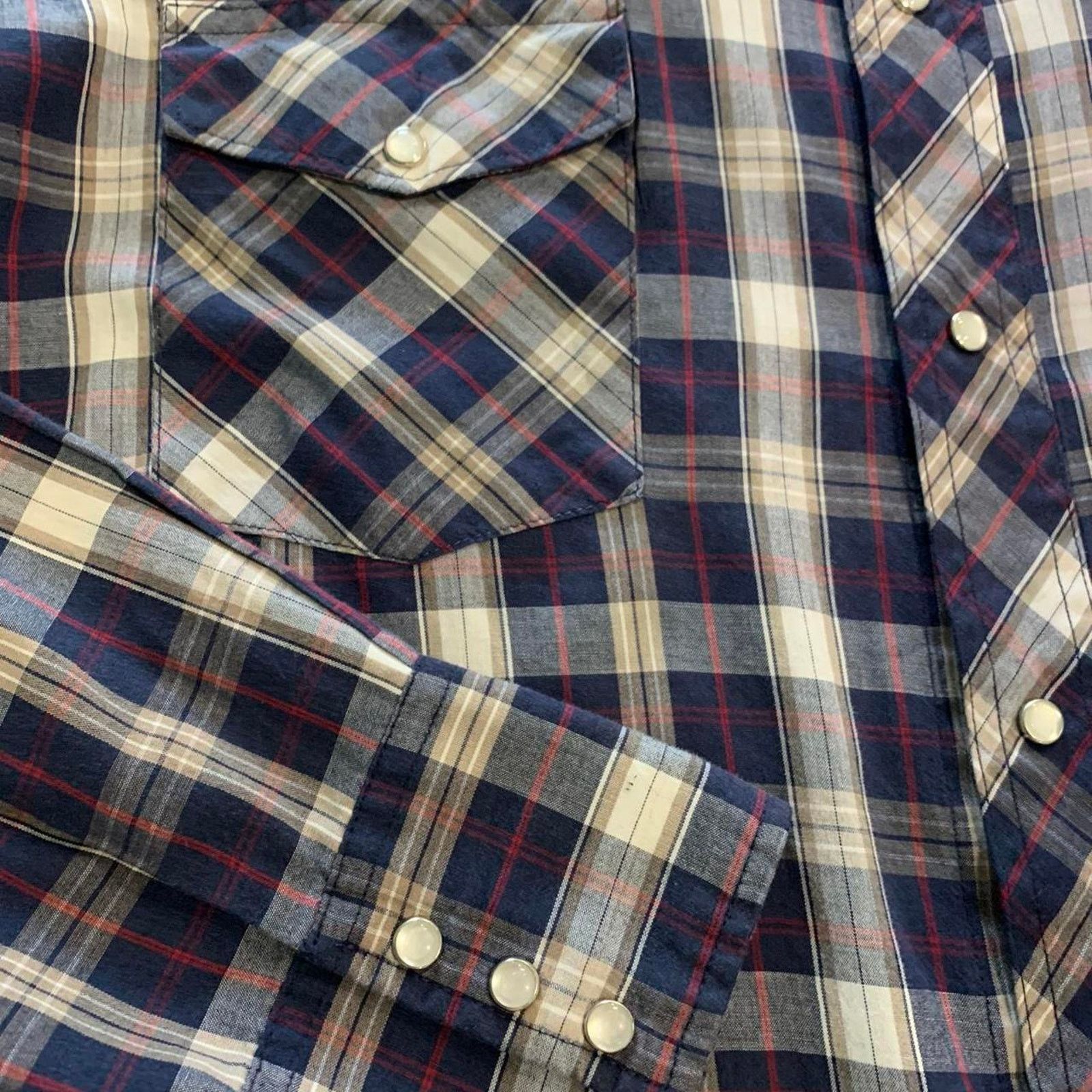 Vintage Frontier western plaid shirt Size US XXL / EU 58 / 5 - 2 Thumbnail