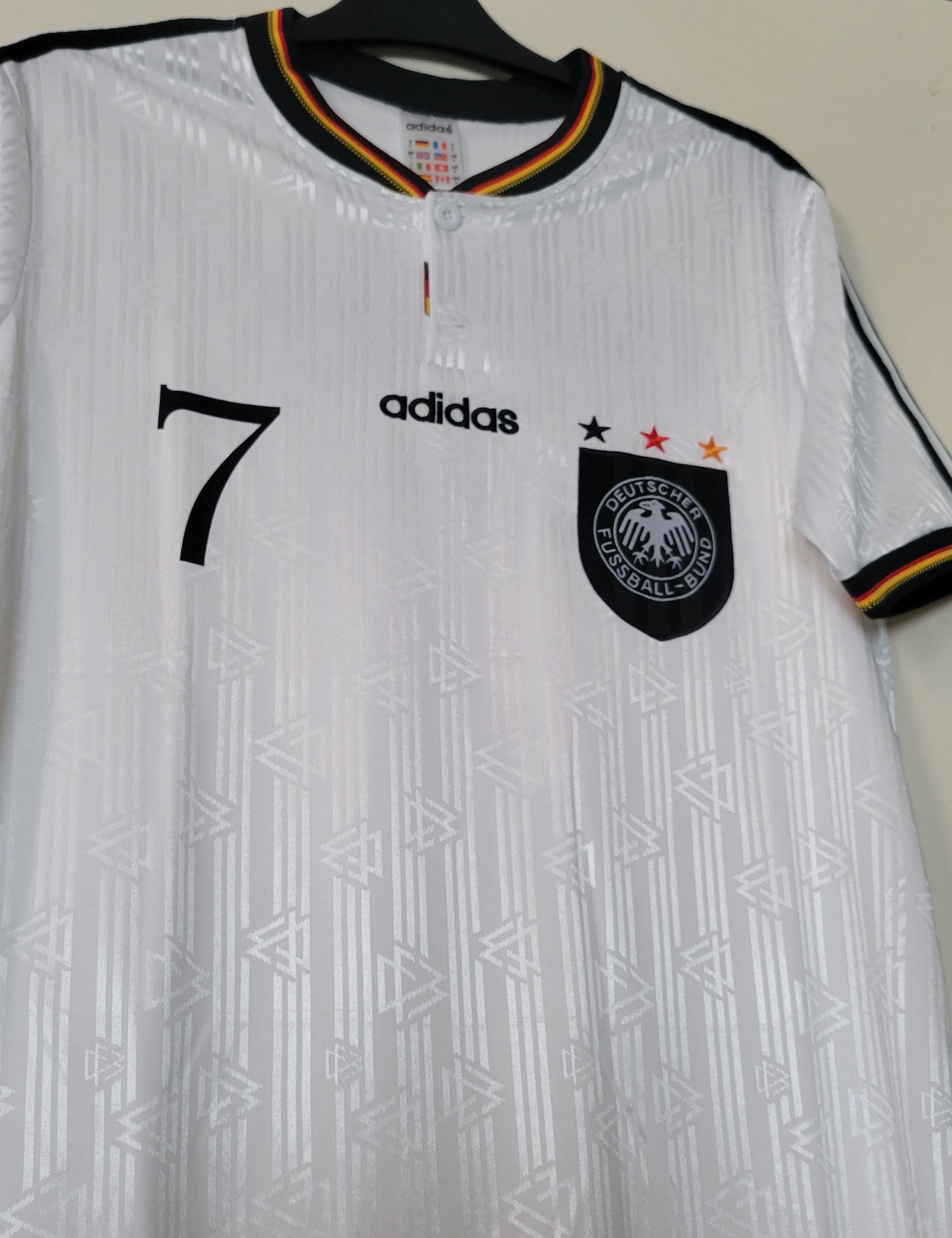 Other Möller 7 Germany 1996 Vintage Soccer Jersey Trikot Size US L / EU 52-54 / 3 - 7 Thumbnail