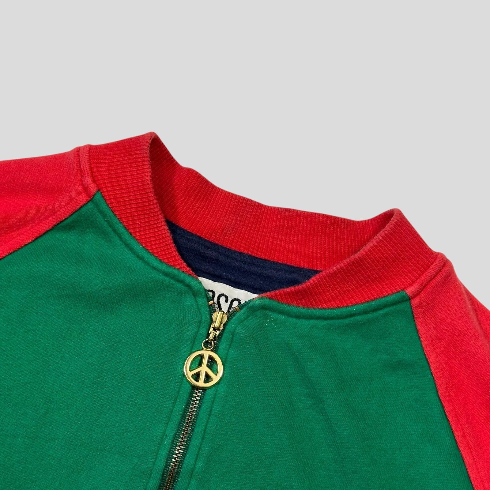 Moschino Moschino Jeans 80’s Patch & Work Cotton Cropped Bomber - S/M Size S / US 4 / IT 40 - 4 Thumbnail