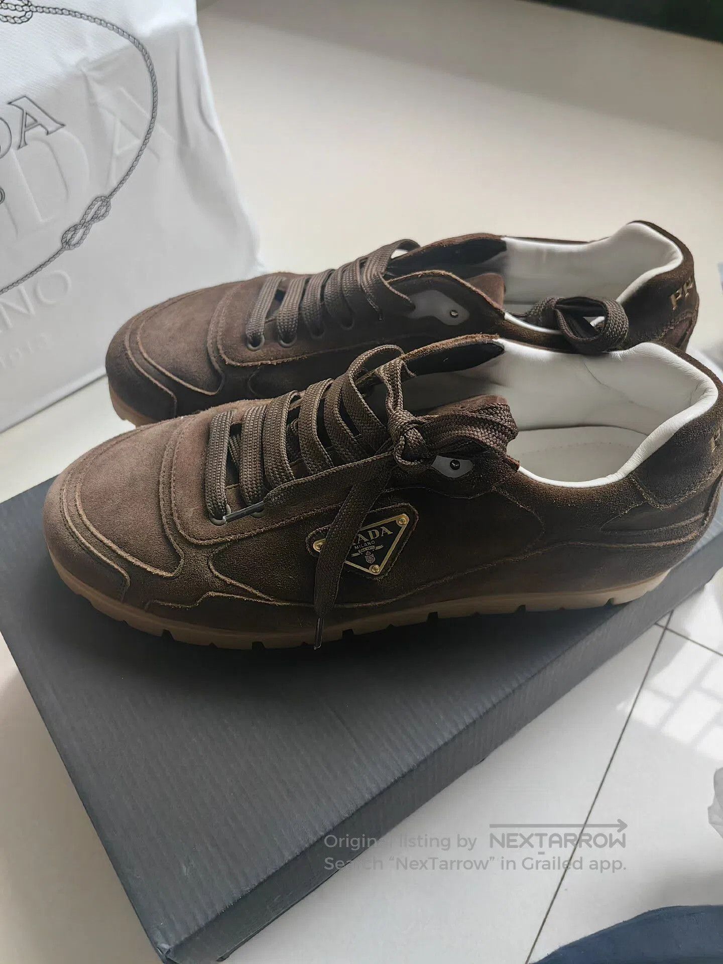 Prada PRADA Trail Suede Low-Top Sneakers. Size US 8.5 / EU 41-42 - 1 Thumbnail