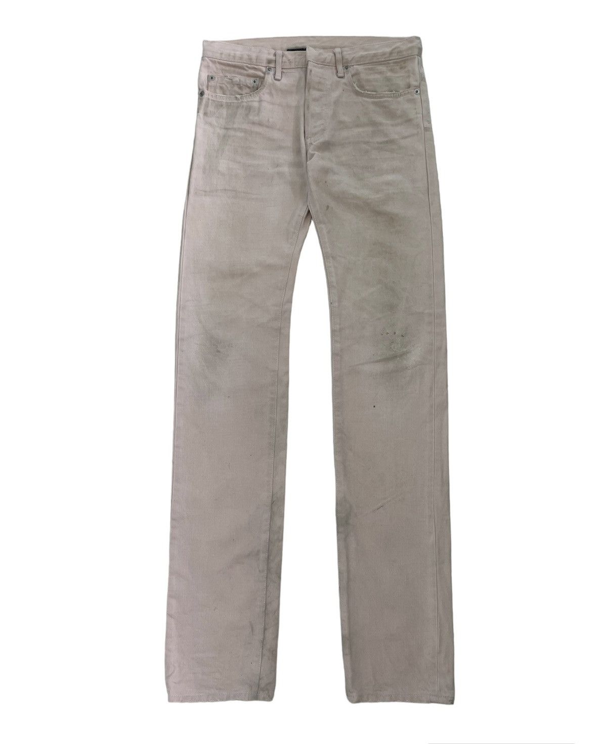 Dior Hedi Slimane White Clawmark Denim Size US 28 / EU 44 - 1 Thumbnail