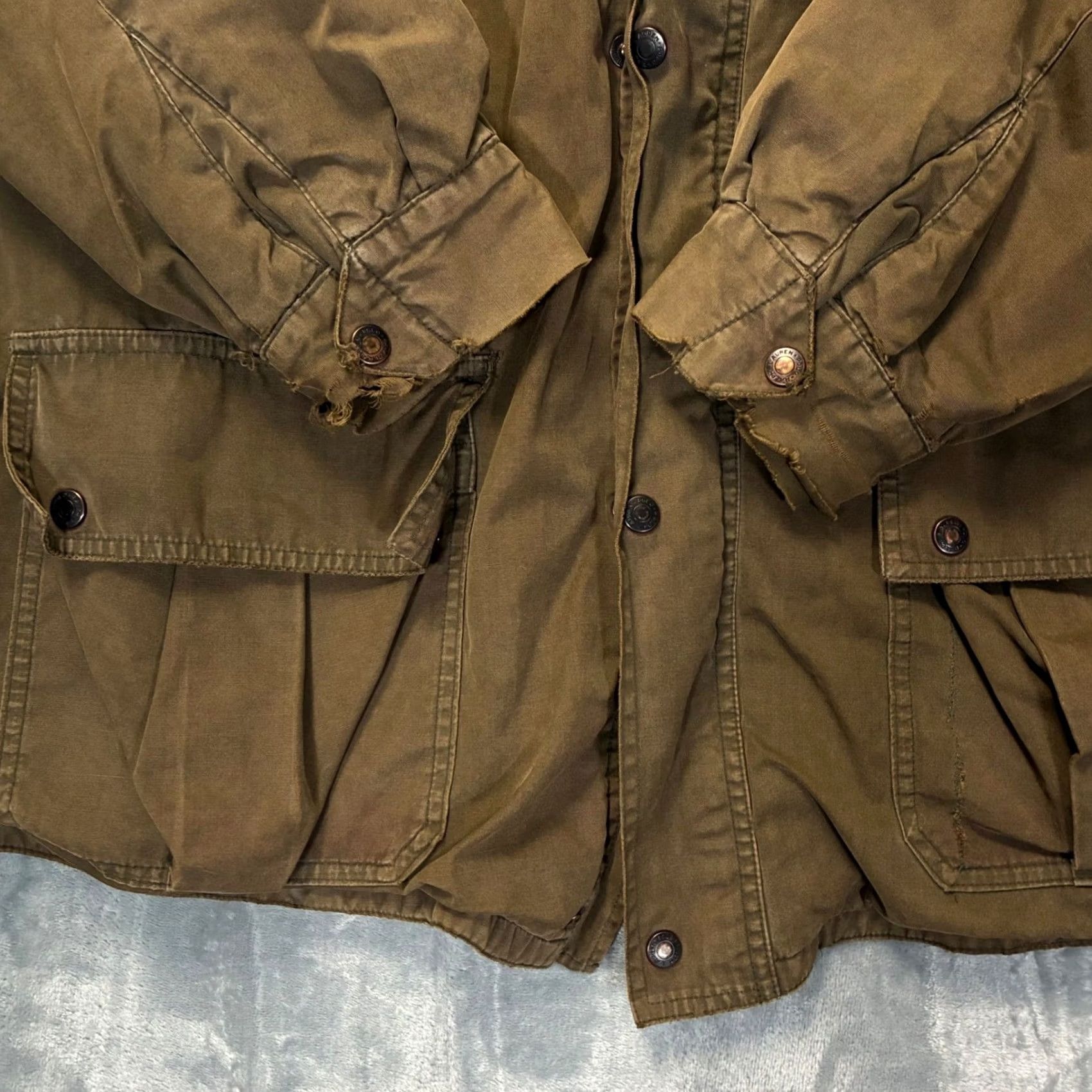 Polo Ralph Lauren VINTAGE Polo Ralph Lauren Sport Utility Field Jacket Wool Lined Green Olive mens L Jacket Size US L / EU 52-54 / 3 - 4 Thumbnail