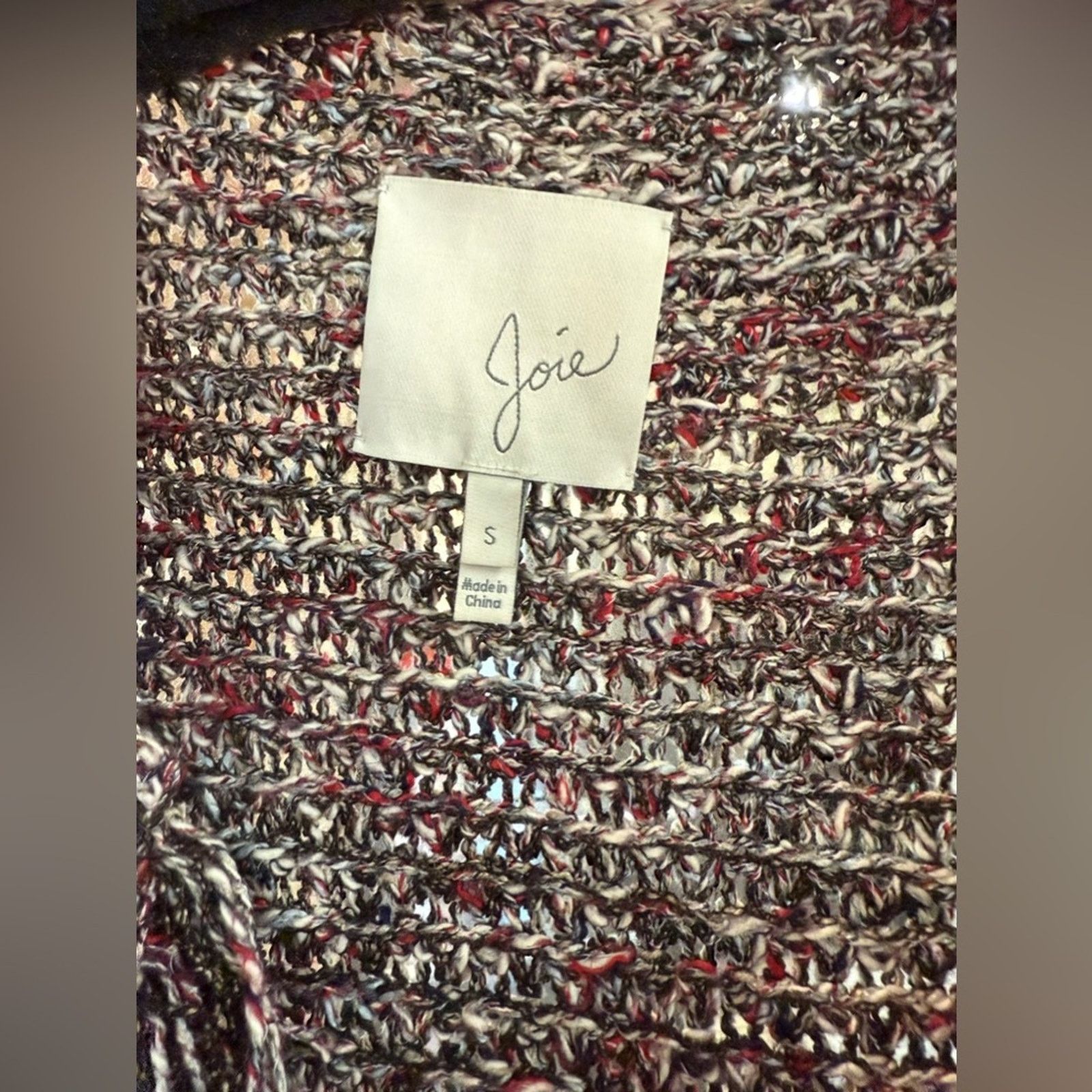 Joie Joie Fringed Boho Open Front Chunky Cardigan Sweater S Size S / US 4 / IT 40 - 3 Thumbnail
