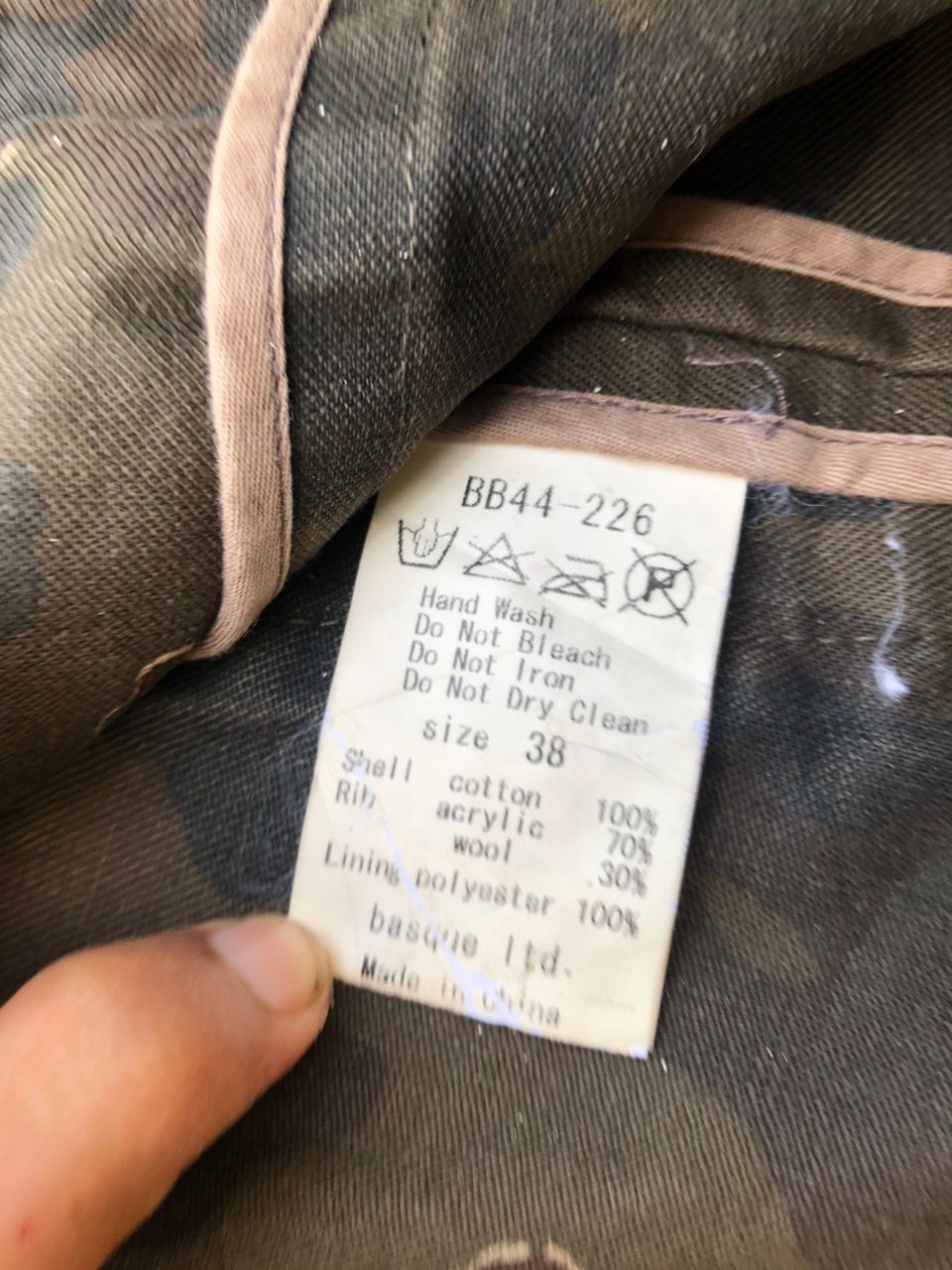 Other Blanc Basque Military Coat Jacket Distressed Style Size US S / EU 44-46 / 1 - 4 Thumbnail