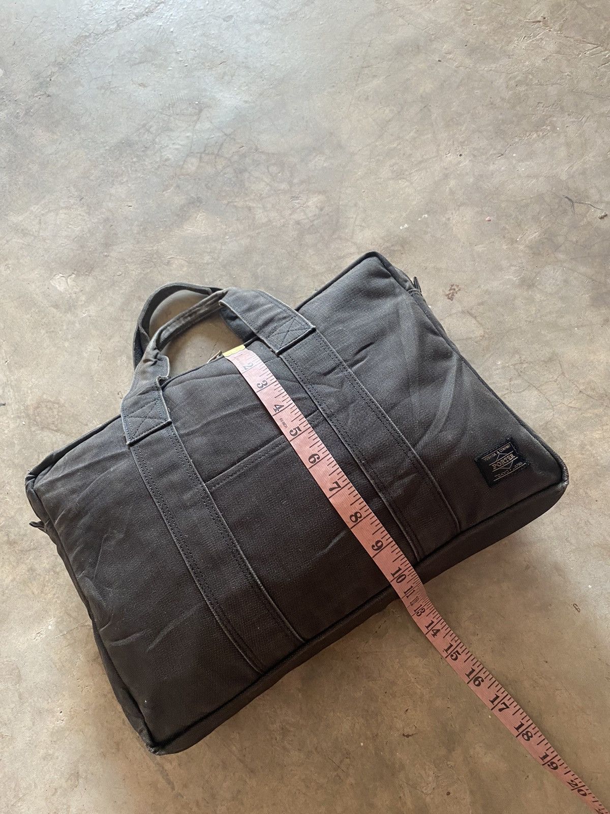 Japanese Brand × Porter BAG PORTER BY YOSHIDA KABAN BLACK IN COTTON MESSENGER BAG Size ONE SIZE - 12 Thumbnail
