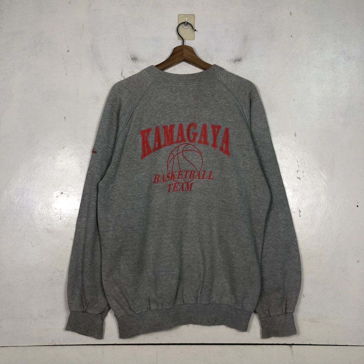 Japanese Brand 📌Vintage Sweatshirt Kamagaya Basketball Team Big Logo Size US M / EU 48-50 / 2 - 10 Thumbnail