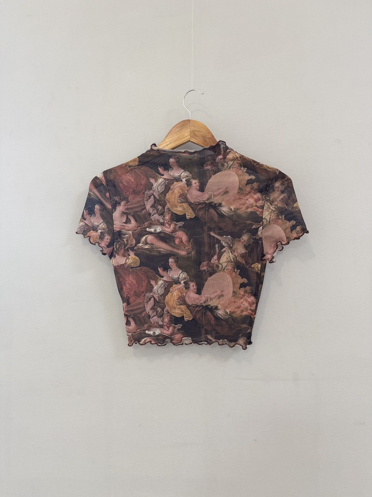 Vintage VINTAGE TATTOO PRINT Y2K MESH TOP TEE SHIRT Size S / US 4 / IT 40 - 1 Thumbnail