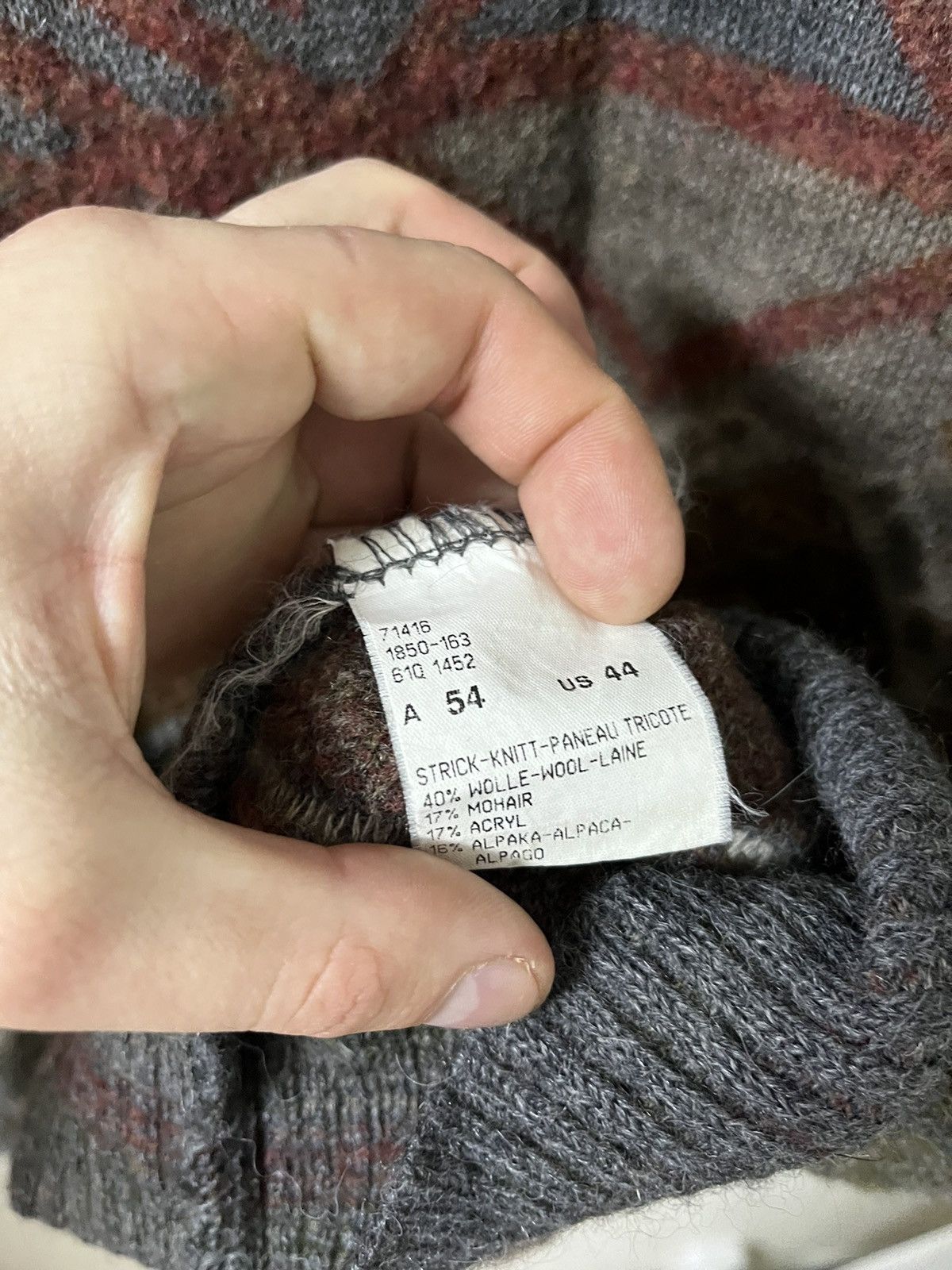 Bogner × Vintage Bogner Vintage Alpaca Mohair and Wool Sweater Size US XL / EU 56 / 4 - 4 Thumbnail