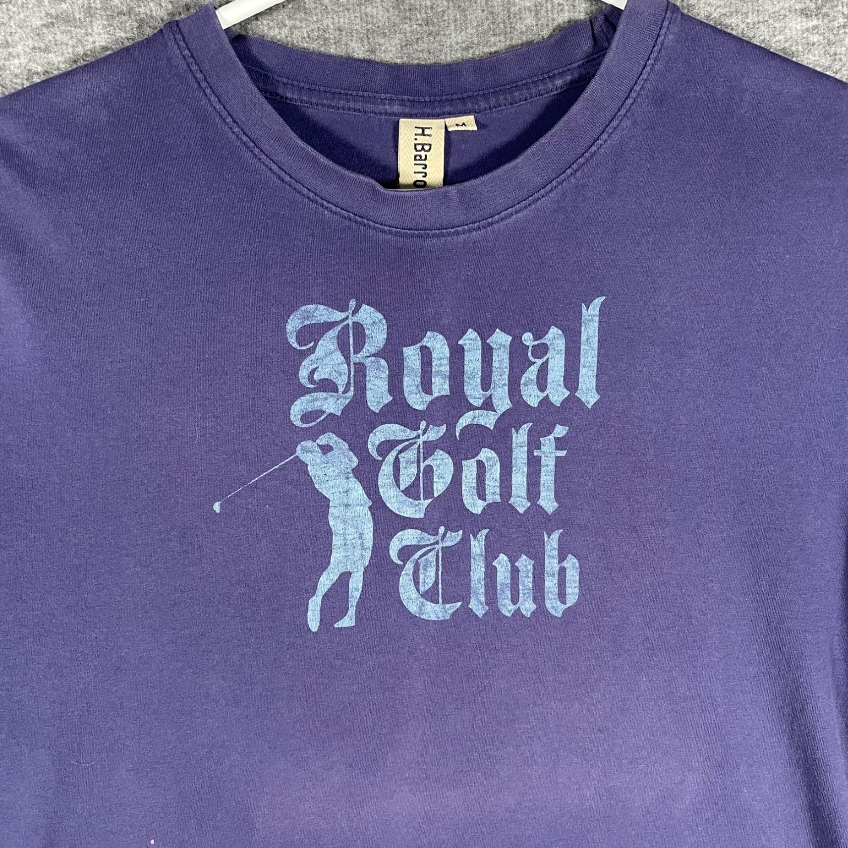 Barrow VINTAGE Royal Golf Club Shirt Mens Medium Purple Graphic Tee H. Barrows Crewneck Size US M / EU 48-50 / 2 - 2 Thumbnail