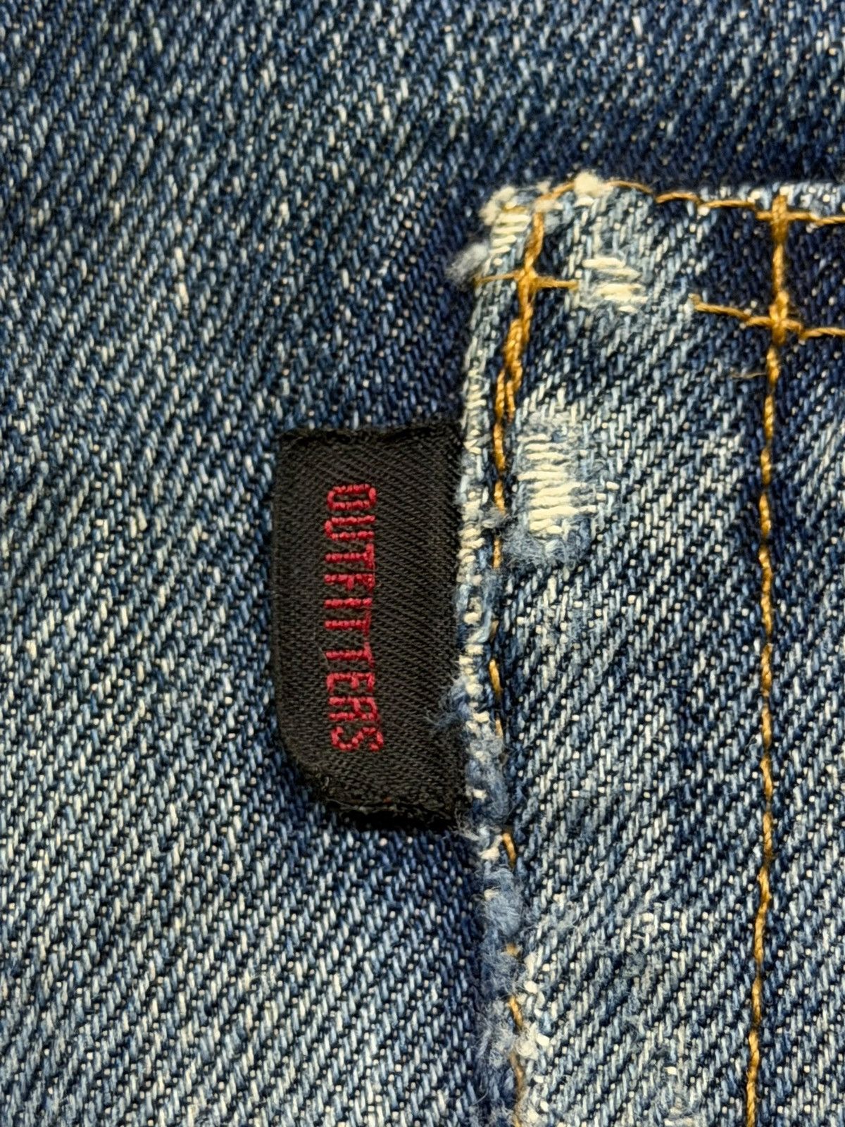 Artisan Outfitters Vintage 00s Ships Outffiters Y2K Selvedge Denim Made In USA Size US 31 - 15 Thumbnail