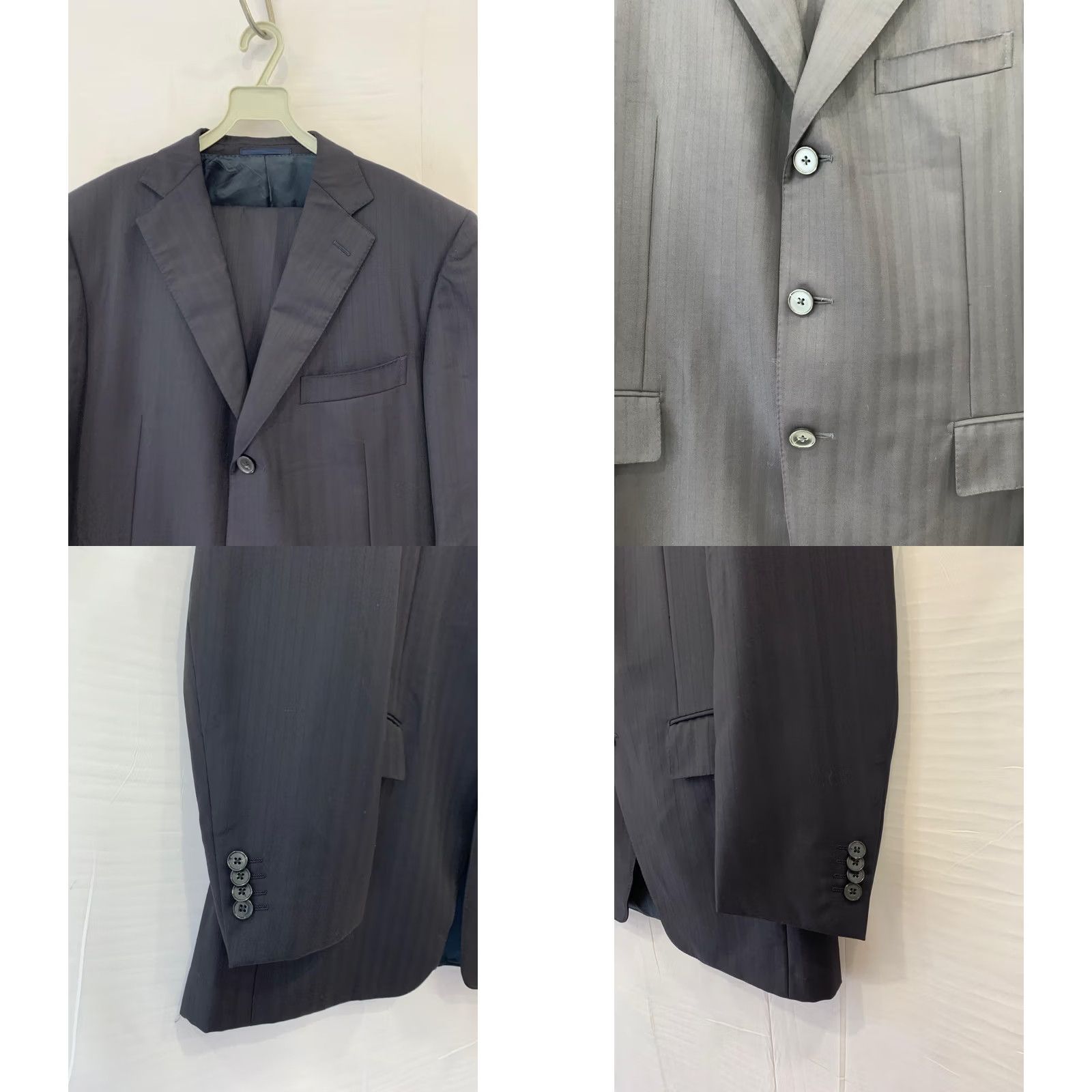 Ermenegildo Zegna Ermenegildo Zegna Traveller Micronsphere 2 Piece Suit Navy Blue 50R US 40R Wool Wool Travel Mens Regular Jacket Pants Size 50R - 10 Thumbnail