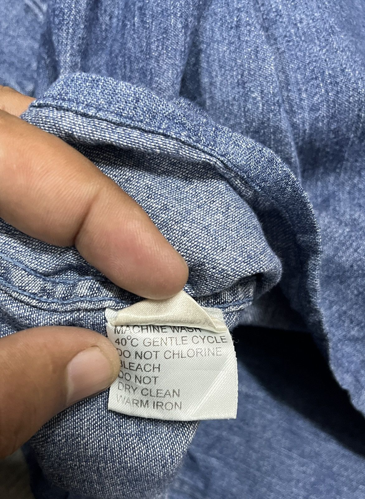 Designer × Yves Saint Laurent Yvessaintlaurent pour homme shirt denim Size US L / EU 52-54 / 3 - 10 Thumbnail
