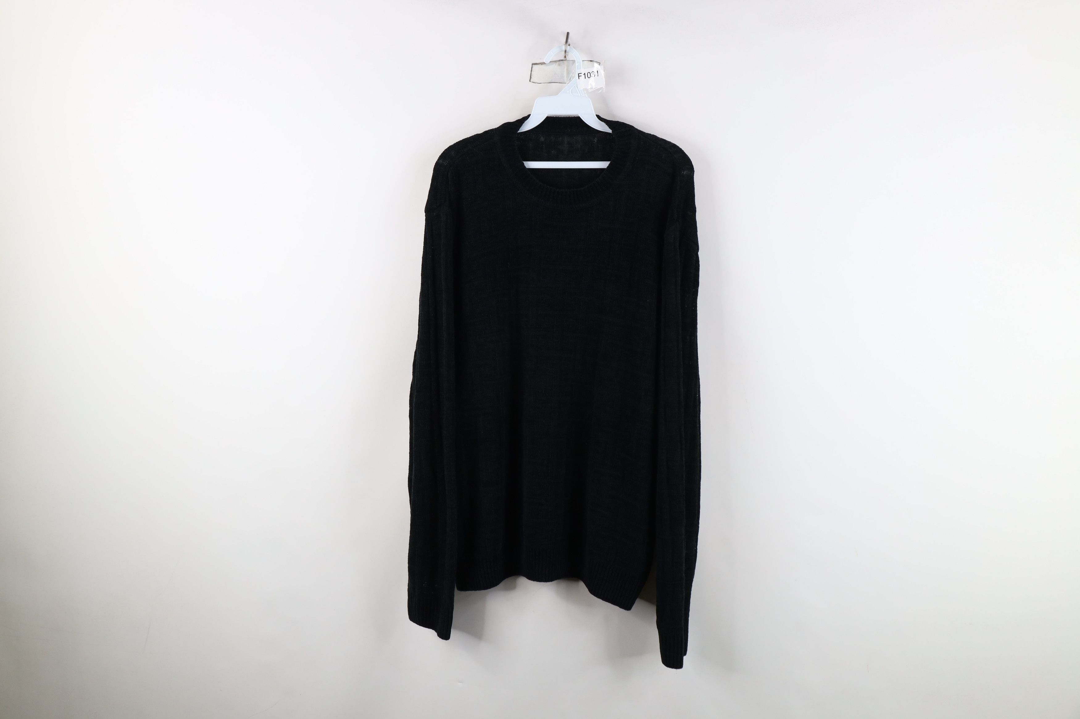 Vintage Vintage 90s Streetwear Thin Fleece Knit Crewneck Sweater Size US XL / EU 56 / 4 - 1 Thumbnail