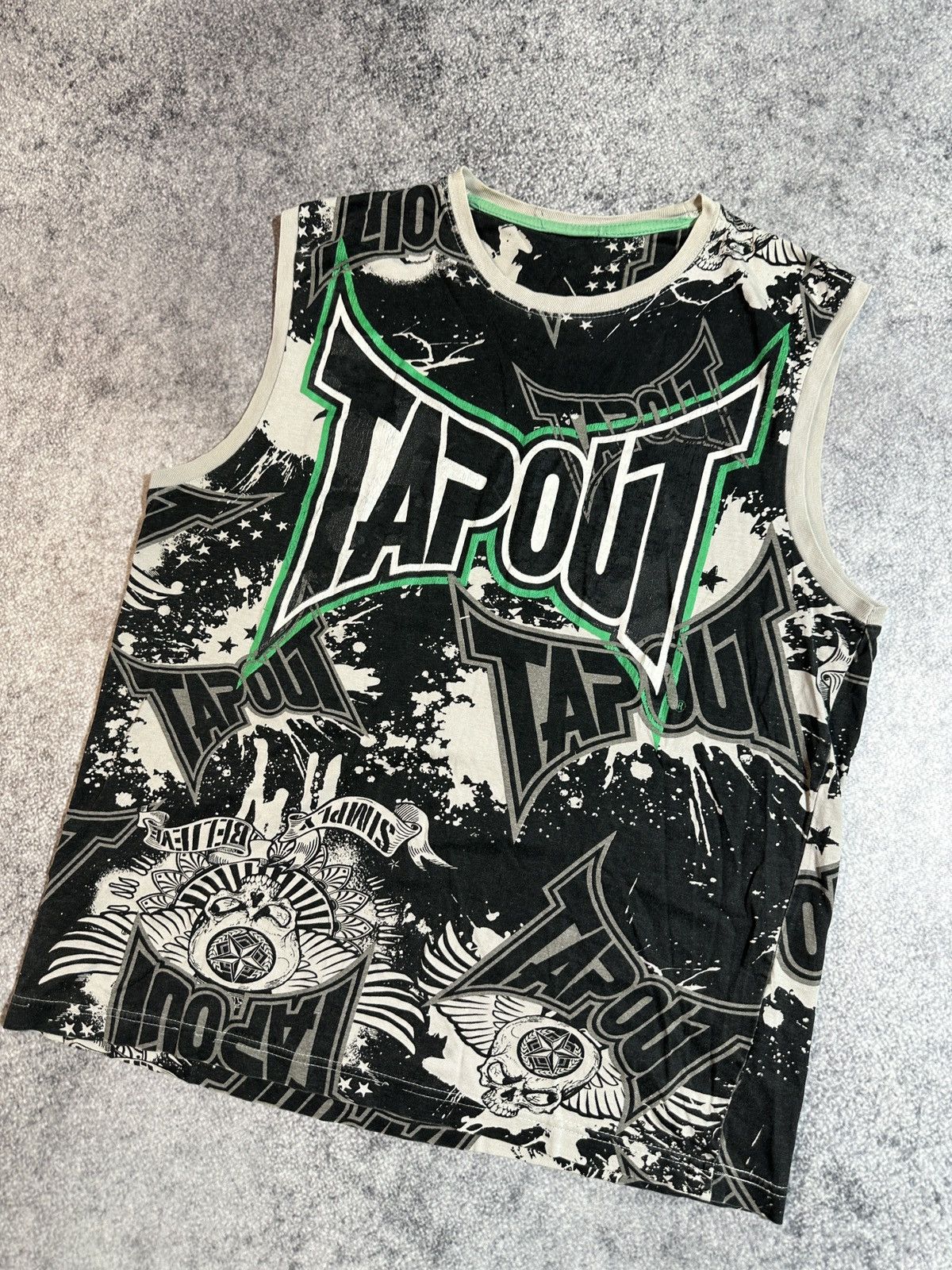 Tapout × Vintage Vintage Y2K Tapout Tank Top Streetwear USA Style Opium M Size US L / EU 52-54 / 3 - 2 Thumbnail