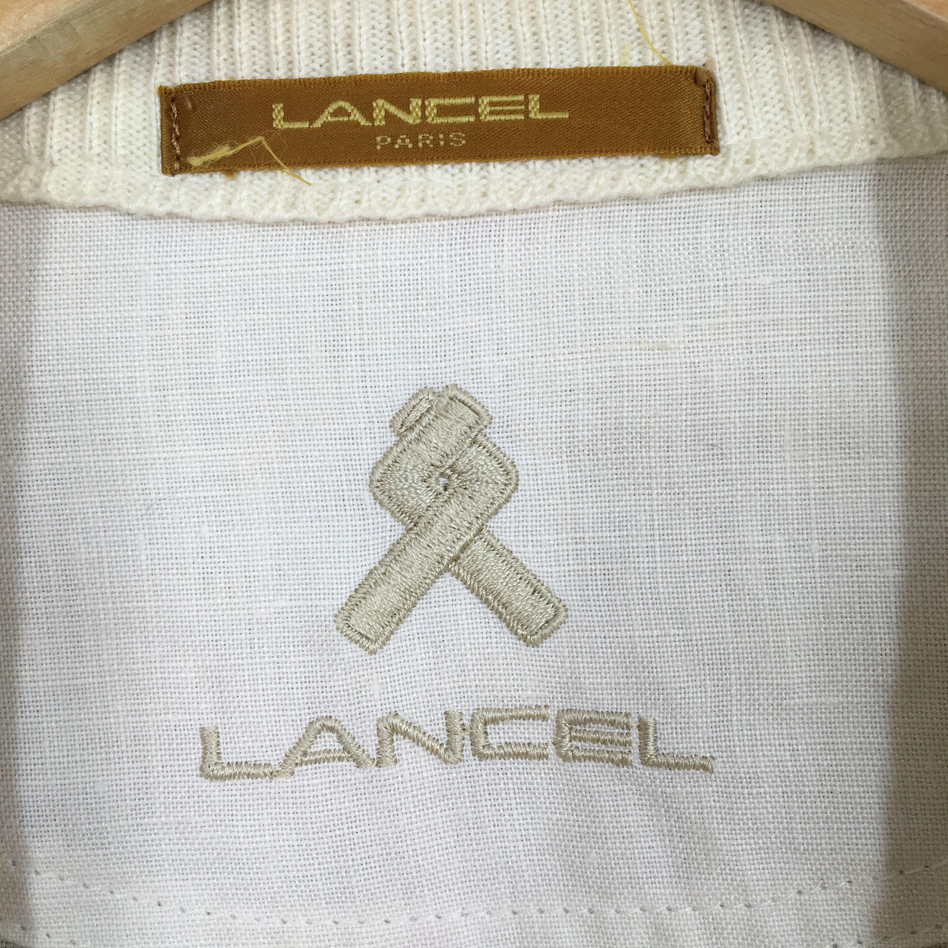 Designer × Lancel Vintage 90s Lancel Paris Cardigan Sweatshirt XLarge Size US XL / EU 56 / 4 - 3 Thumbnail