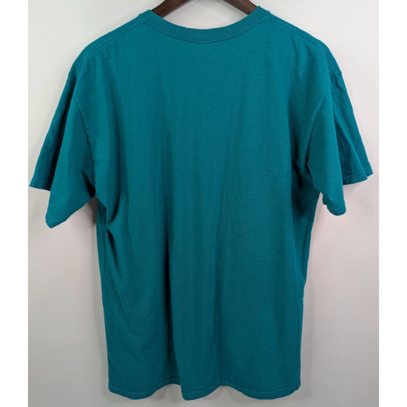 Gildan VINTAGE Sea World Sea Turtles T-Shirt Gildan Mens Teal Large Crew Neck Short Sleeve Tropical Ocean Tee Size US L / EU 52-54 / 3 - 4 Thumbnail