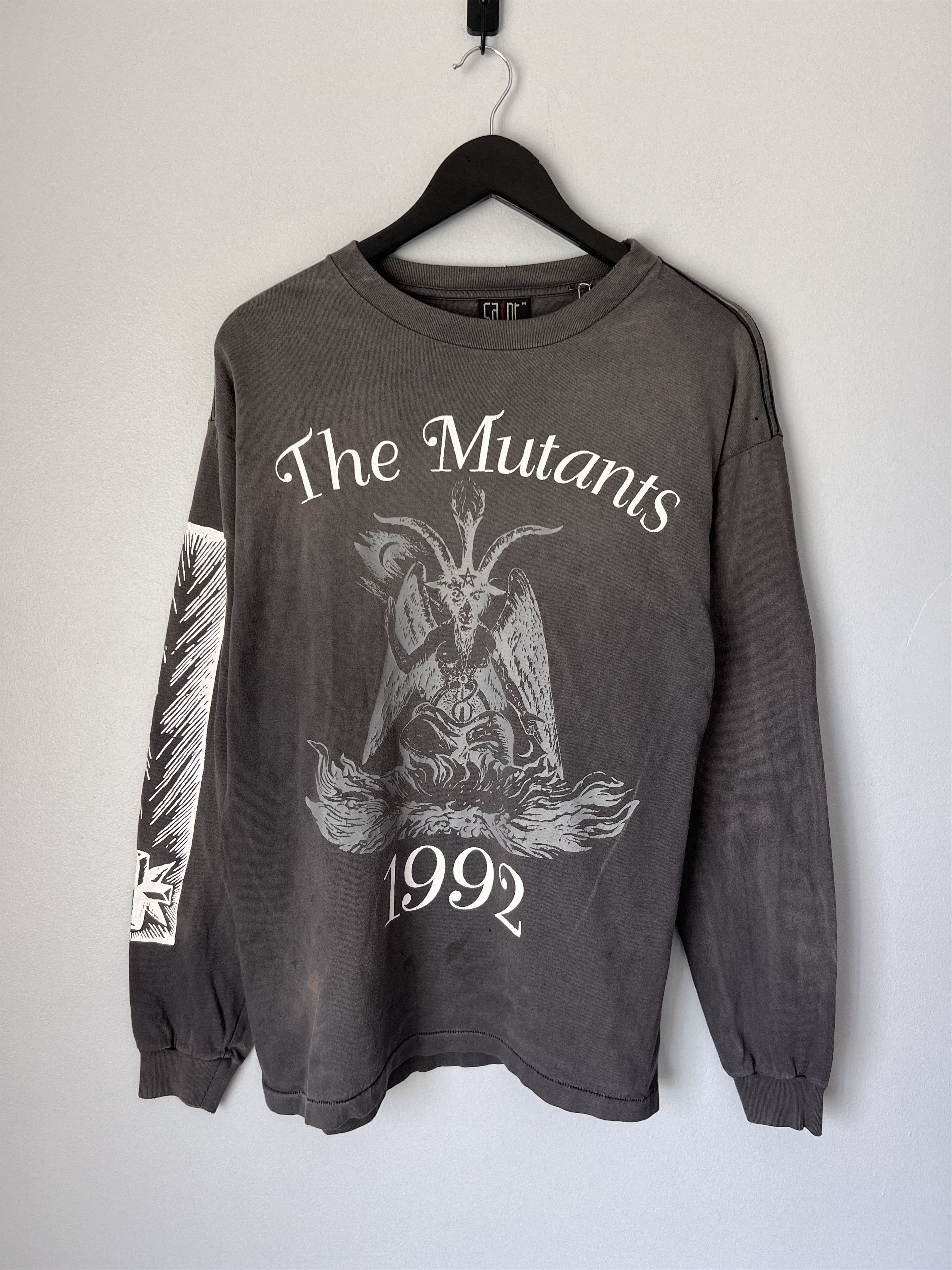 Pre-owned Saint Michael The Mutants Long Sleeve Shirt In Black