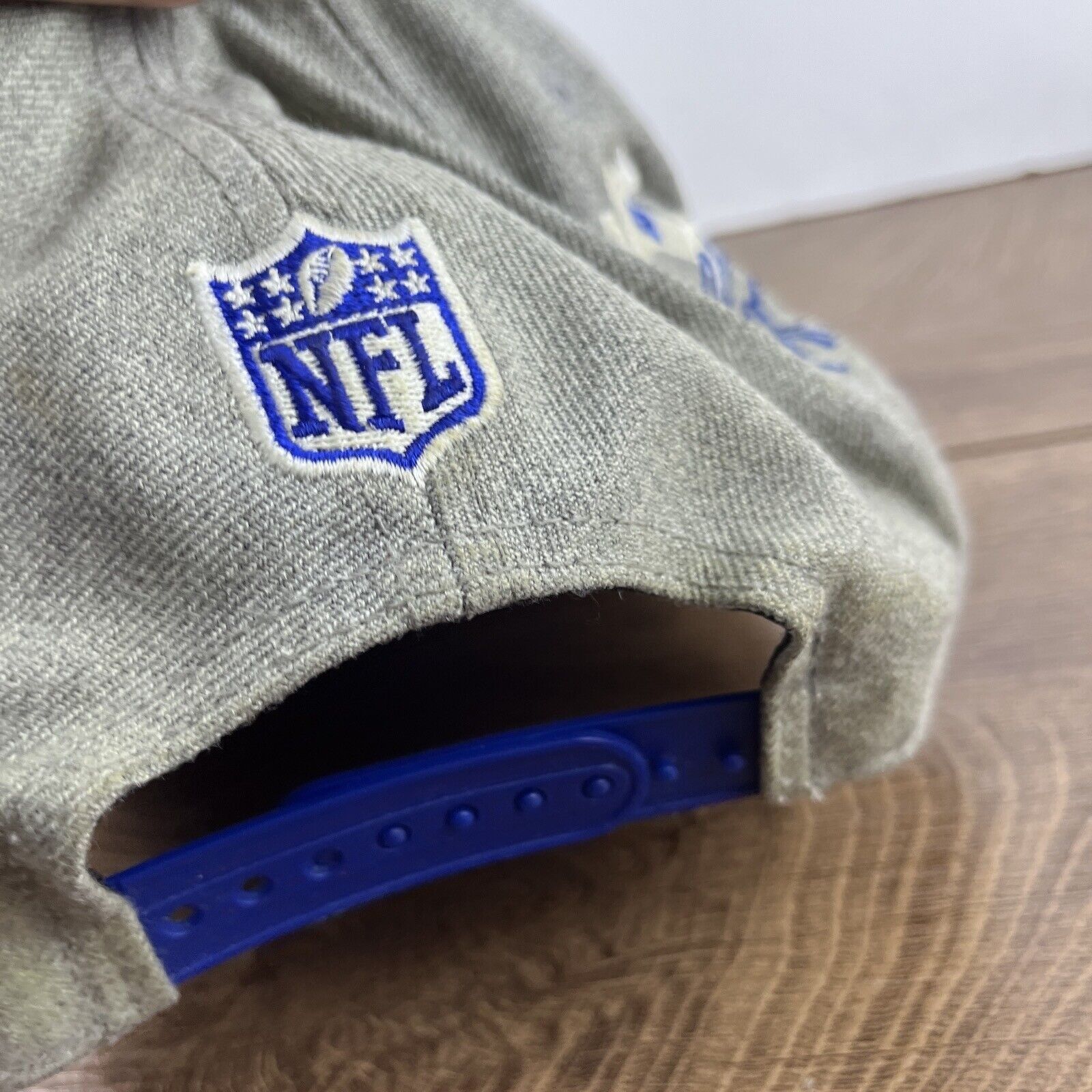 New Era Indianapolis Colts Hat New Era 9FIFTY Gray Snapback Hat Adju Size ONE SIZE - 12 Thumbnail