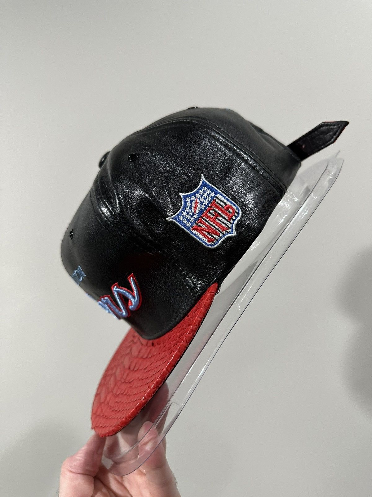 Just Don Just Don x Mitchell & Ness NFL Houston Oilers Leather Hat Size ONE SIZE - 11 Thumbnail