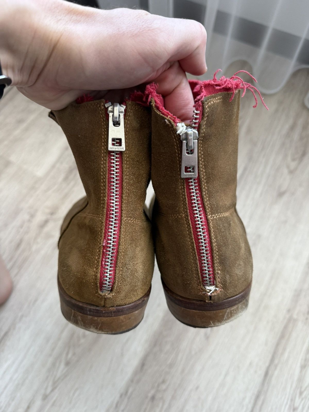 Zadig & Voltaire Zadig & Voltaire Suede Ankle Boots Brown EU 44 / US 11 Size US 11 / EU 44 - 9 Thumbnail