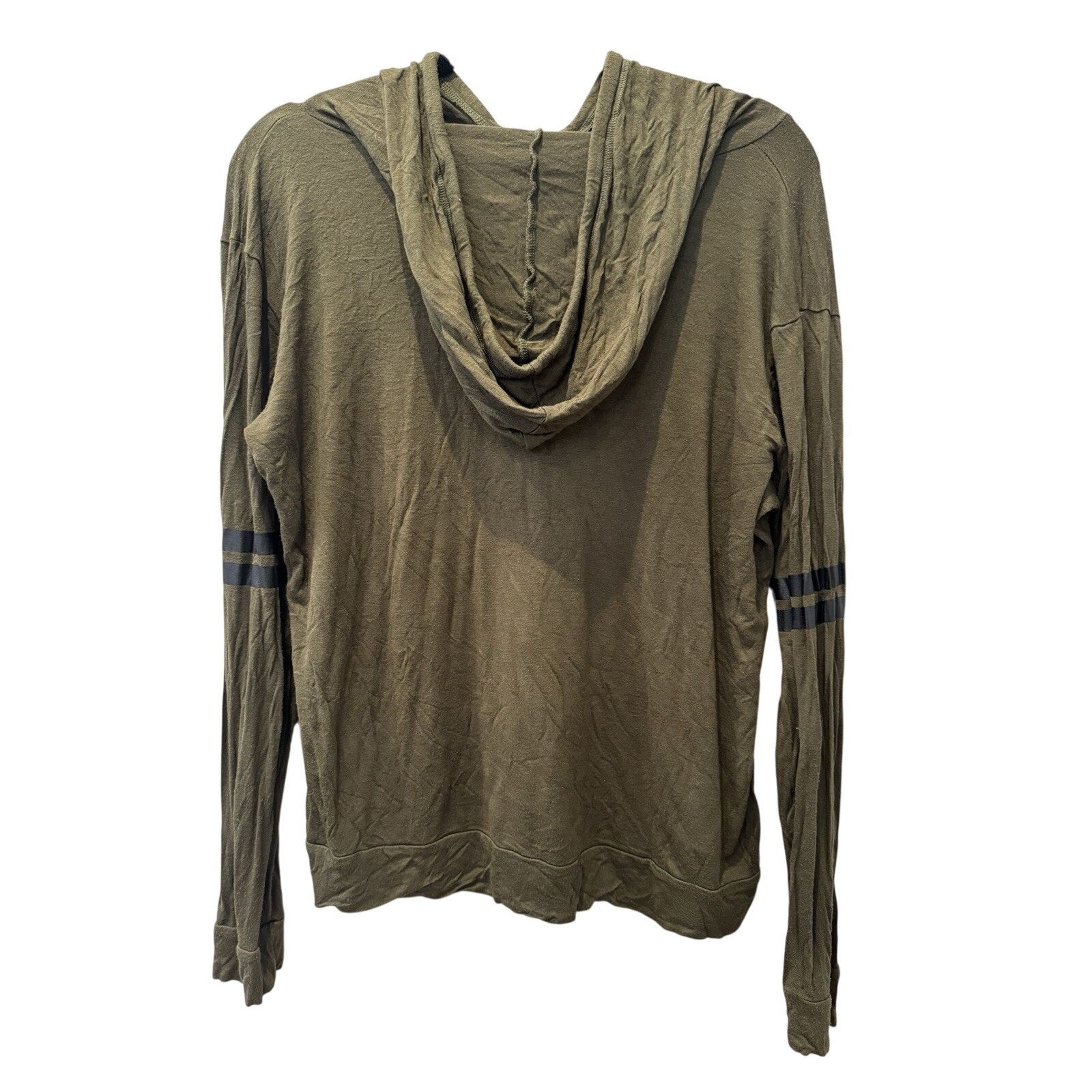 Other Hippie Chic Olive Green Lightweight Hoodie Top Womens Medium Size M / US 6-8 / IT 42-44 - 2 Thumbnail