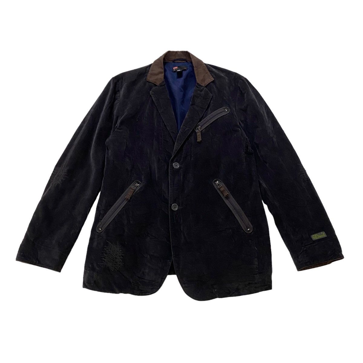 Diesel × Diesel Black Gold × Japanese Brand ✨Nice design Diesel velvet light jacket Size US M / EU 48-50 / 2 - 2 Thumbnail